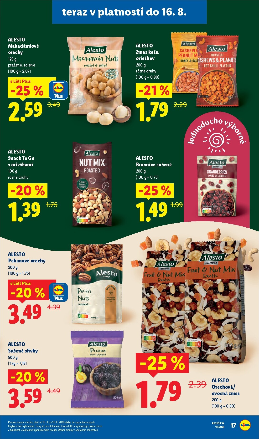lidl - Aktuálny Lidl leták od pondelka, 10.08.2026 do nedele, 16.08.2026 - page: 59