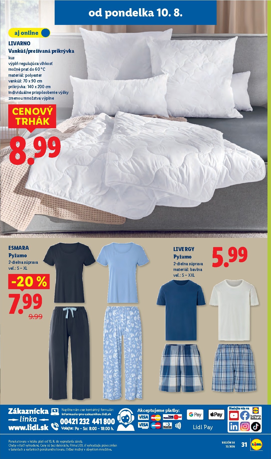 lidl - Aktuálny Lidl leták od pondelka, 10.08.2026 do nedele, 16.08.2026 - page: 85
