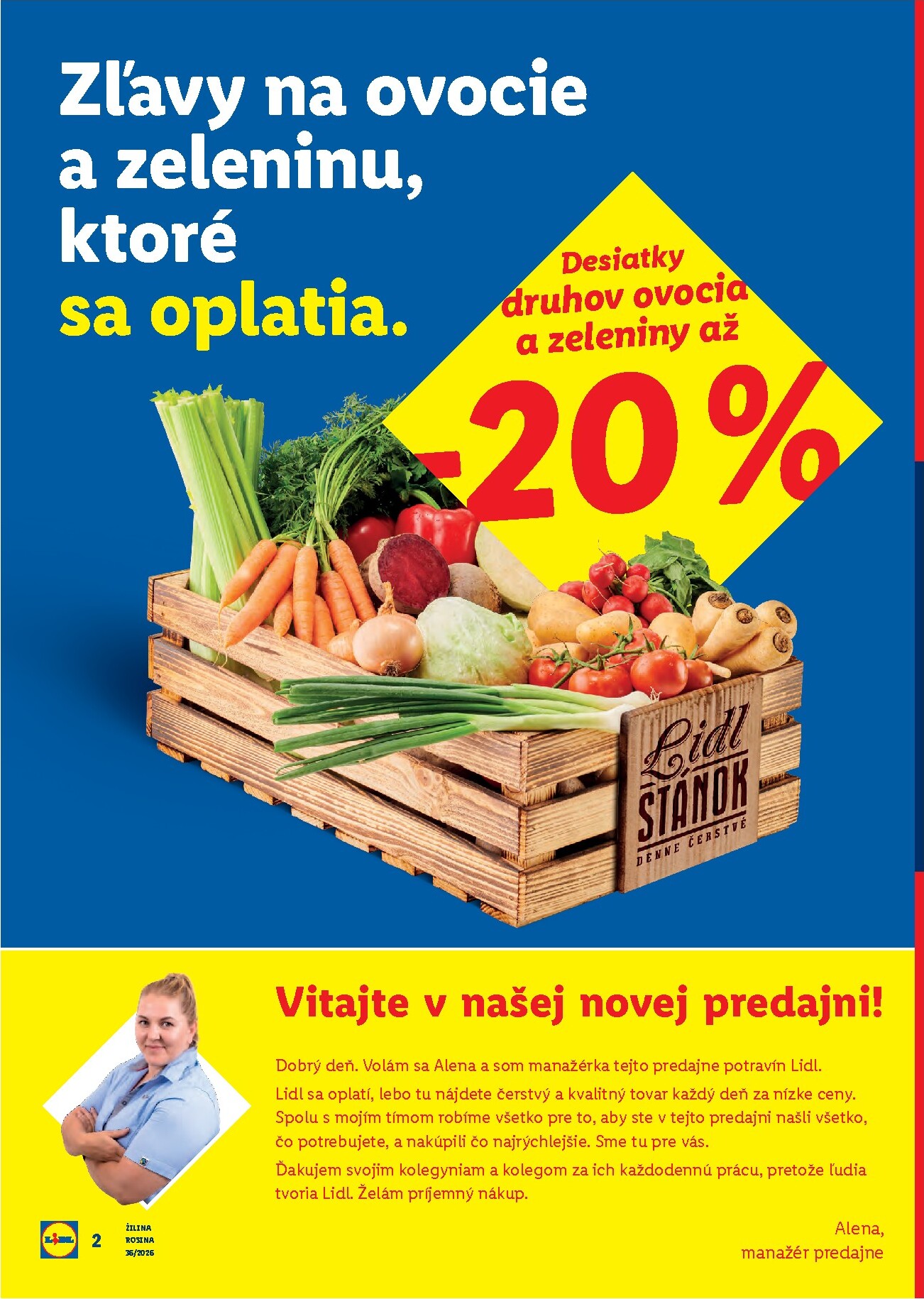 lidl - Nový Lidl - Nová predajňa v Žiline leták od štvrtka, 03.09.2026 do nedele, 06.09.2026 - page: 2