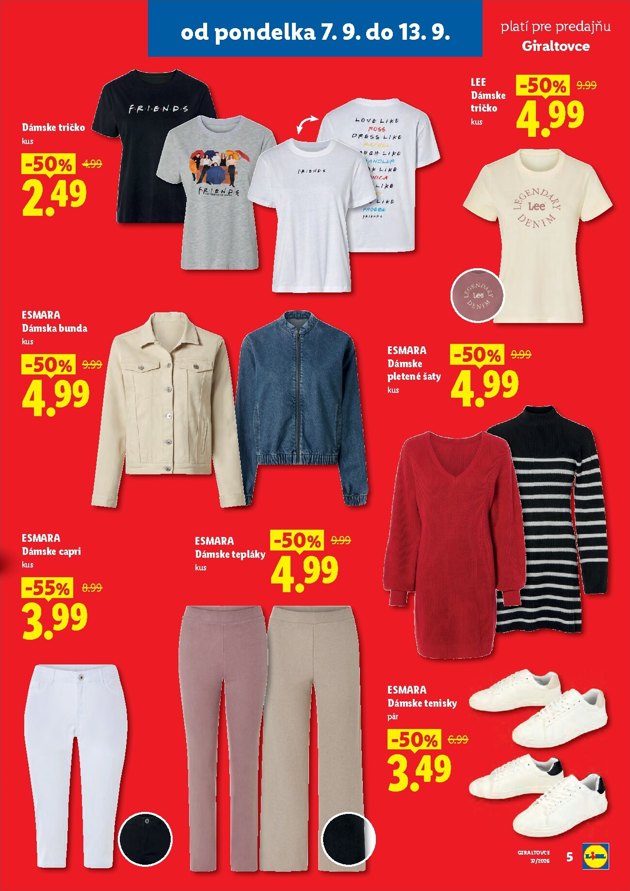 lidl - Aktuálny Lidl - Nová predajňa v Giraltovce leták od pondelka, 07.09.2026 do nedele, 13.09.2026 - page: 5