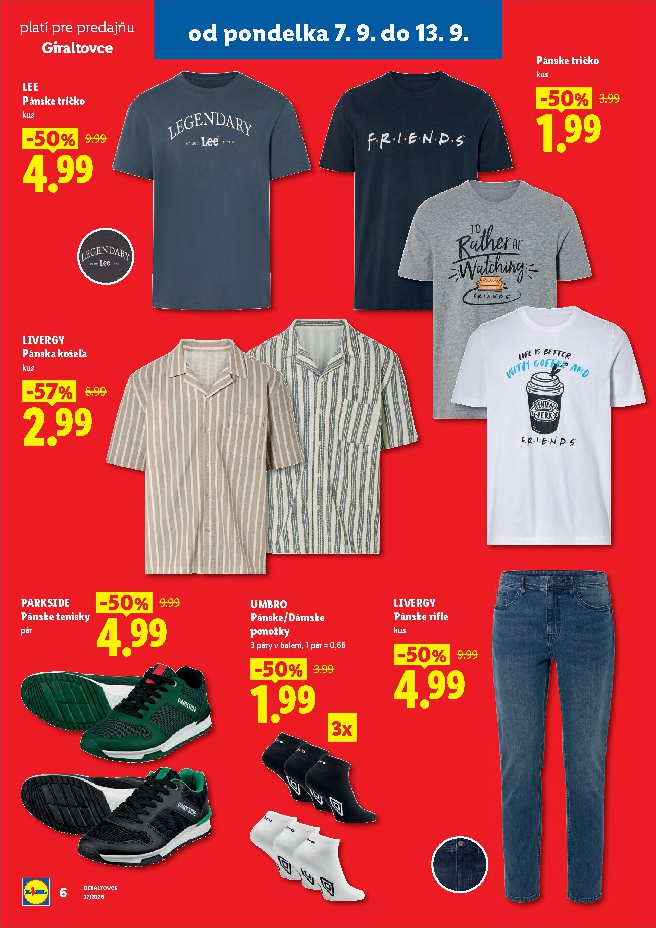 lidl - Aktuálny Lidl - Nová predajňa v Giraltovce leták od pondelka, 07.09.2026 do nedele, 13.09.2026 - page: 6