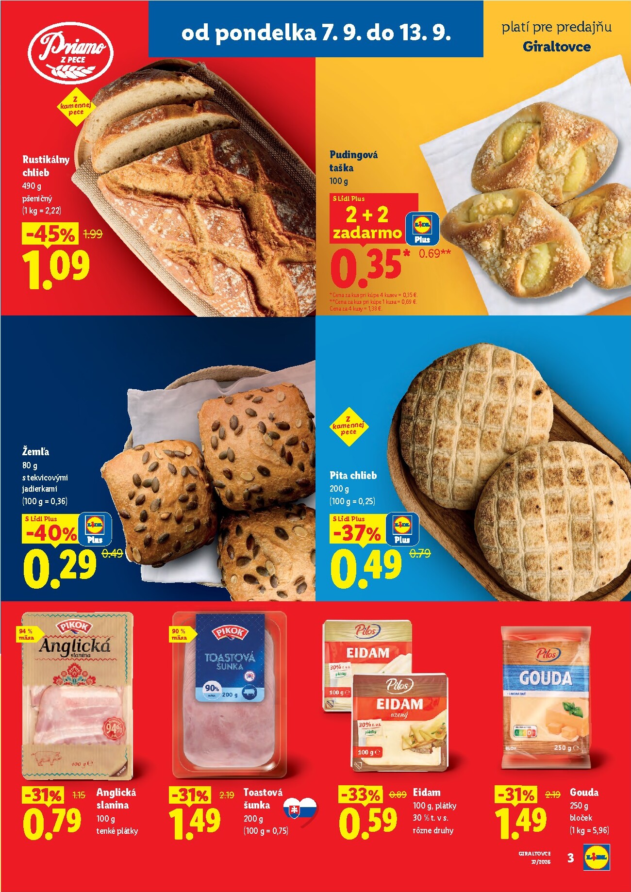lidl - Aktuálny Lidl - Nová predajňa v Giraltovce leták od pondelka, 07.09.2026 do nedele, 13.09.2026 - page: 3