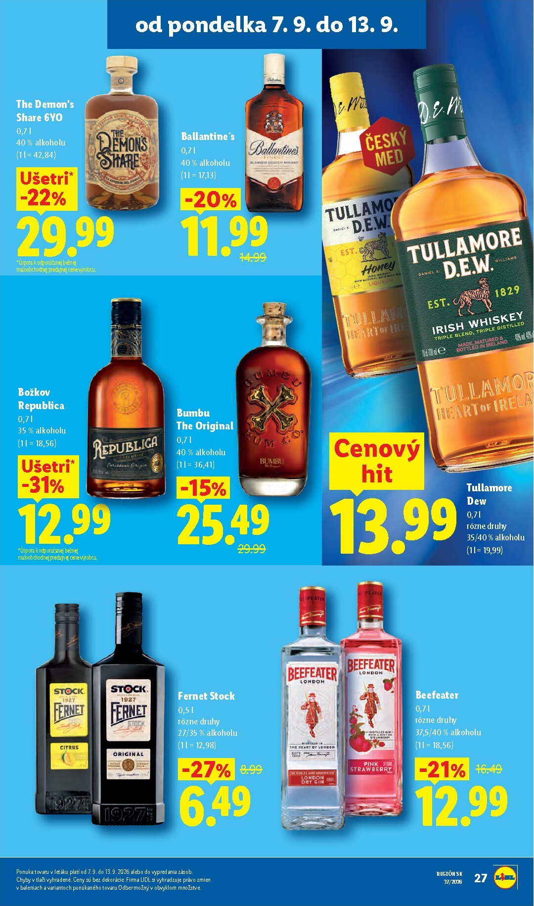 lidl - Aktuálny Lidl leták od pondelka, 07.09.2026 do nedele, 13.09.2026 - page: 37