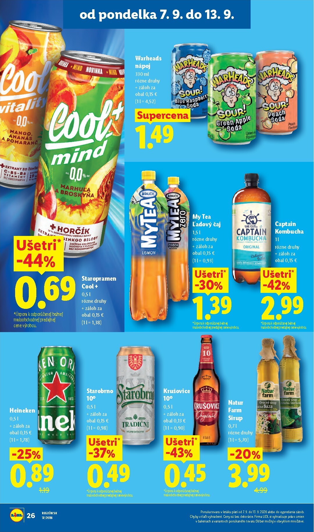 lidl - Aktuálny Lidl leták od pondelka, 07.09.2026 do nedele, 13.09.2026 - page: 36
