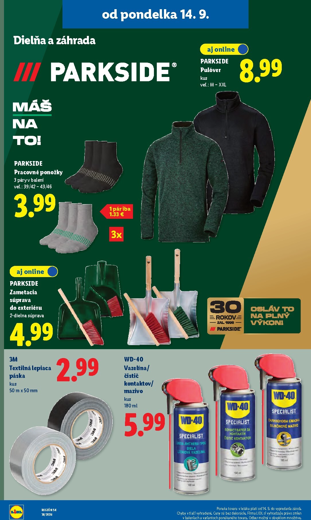 lidl - Nový Lidl leták od pondelka, 14.09.2026 do nedele, 20.09.2026 - page: 58