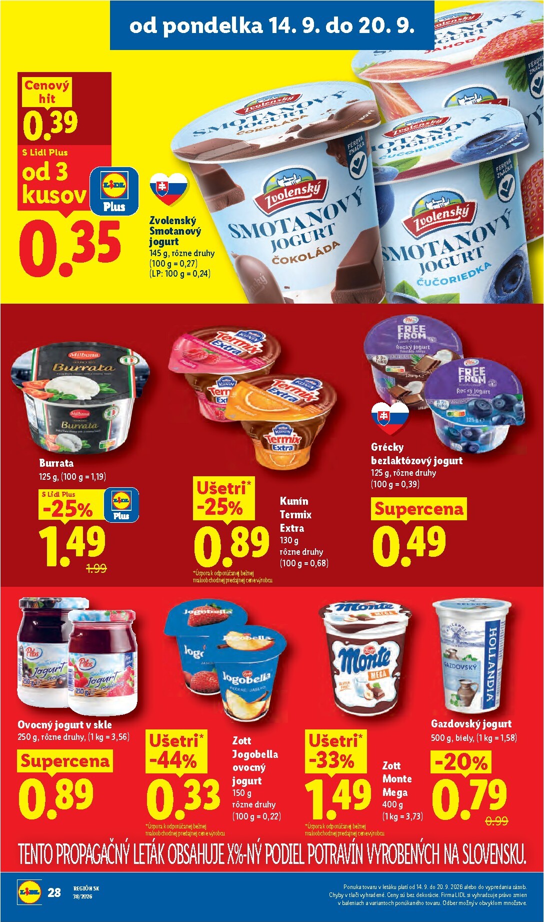 lidl - Nový Lidl leták od pondelka, 14.09.2026 do nedele, 20.09.2026 - page: 38