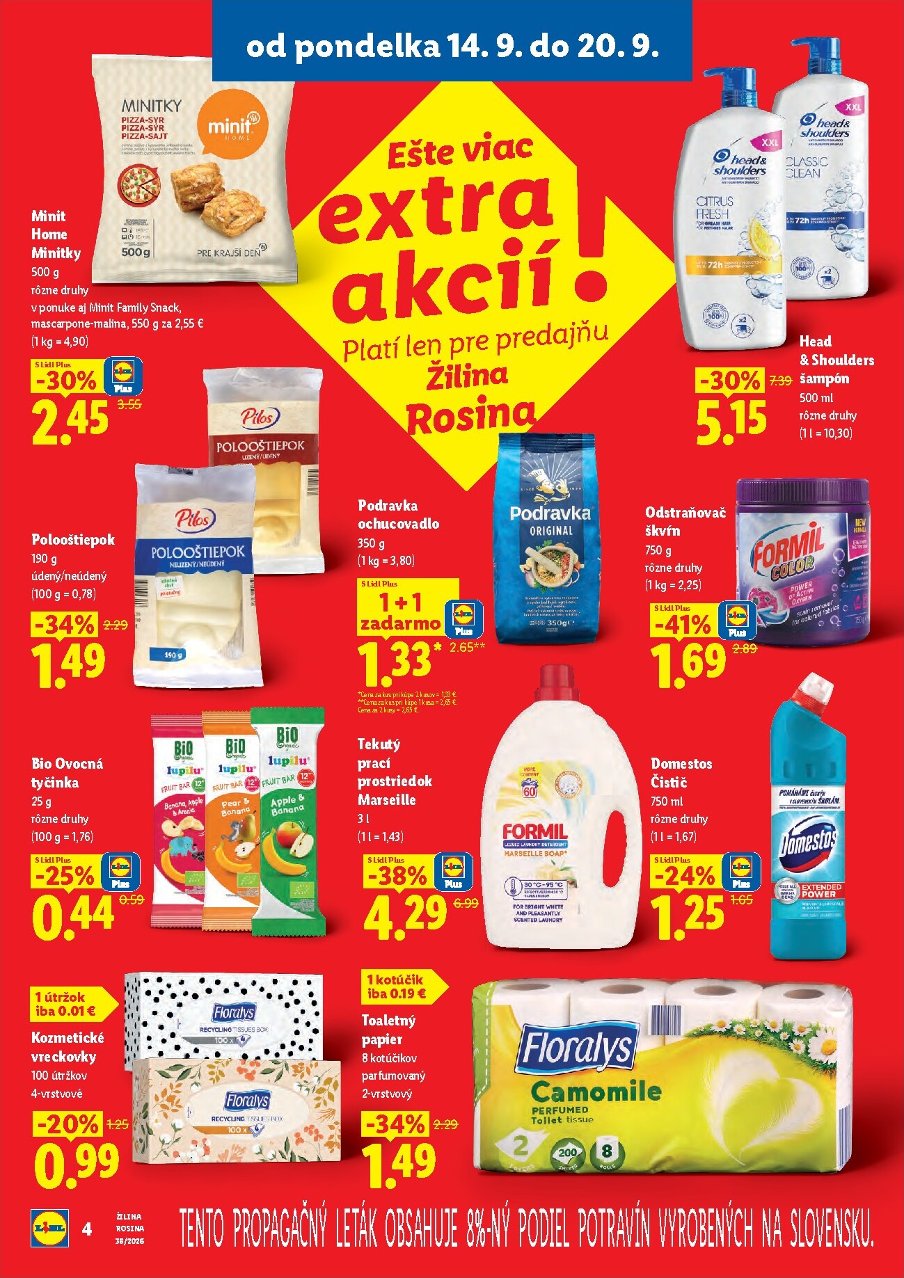 lidl - Aktuálny Lidl - Nová predajňa v Žiline leták od pondelka, 14.09.2026 do nedele, 20.09.2026 - page: 4