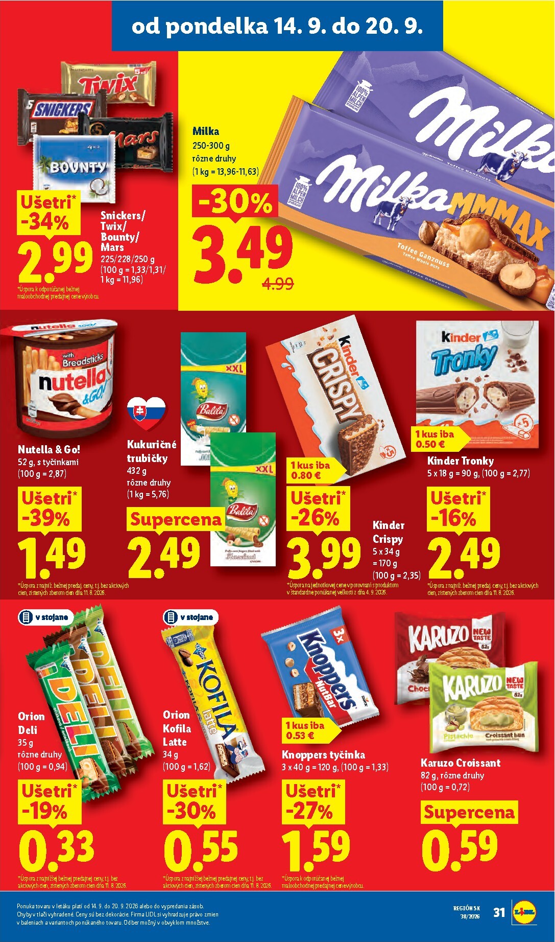 lidl - Aktuálny Lidl leták od pondelka, 14.09.2026 do nedele, 20.09.2026 - page: 49