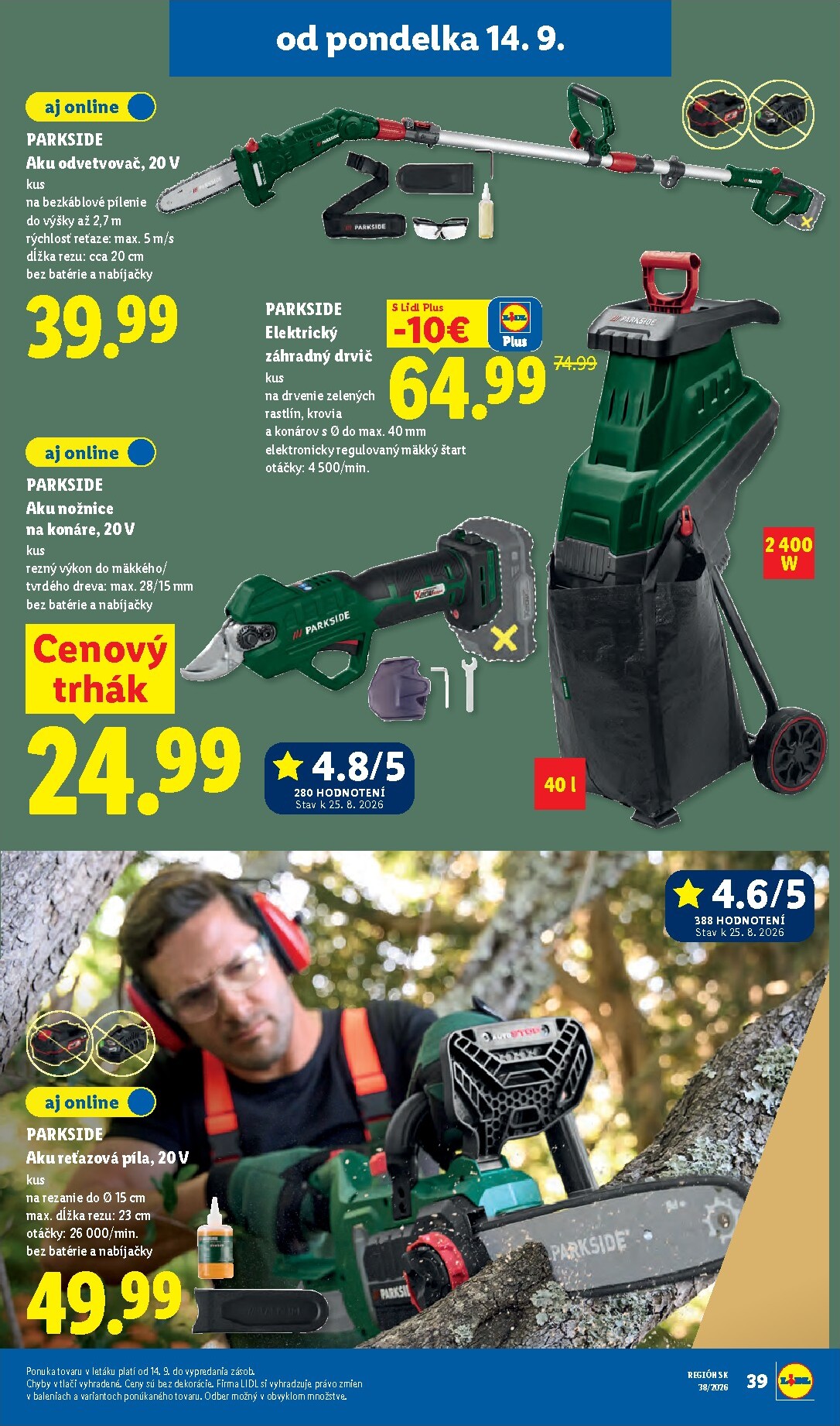 lidl - Aktuálny Lidl leták od pondelka, 14.09.2026 do nedele, 20.09.2026 - page: 63