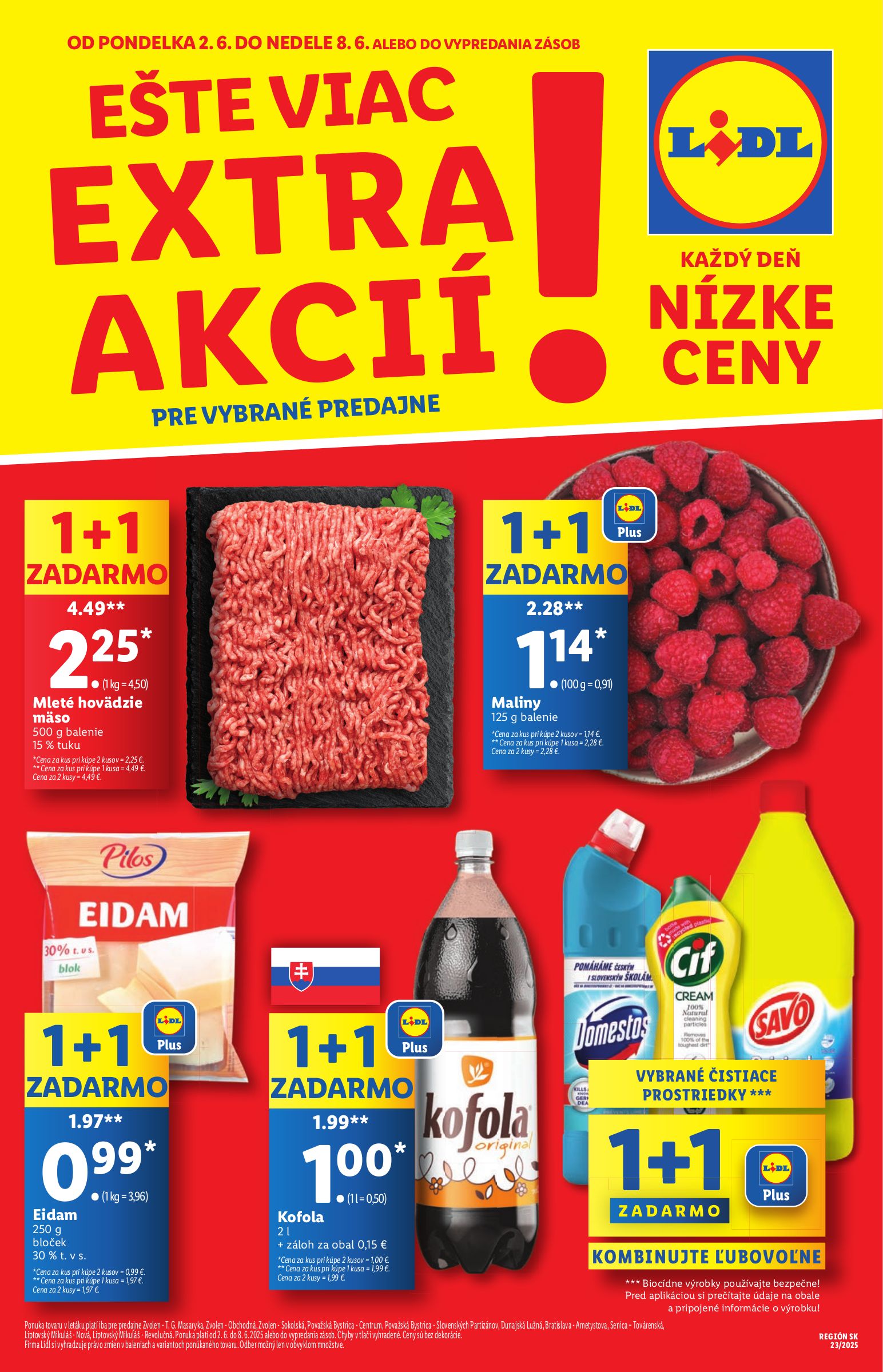 lidl - Lidl - Extra akcie pre vybrané predajne leták platný od 02.06. - 08.06.