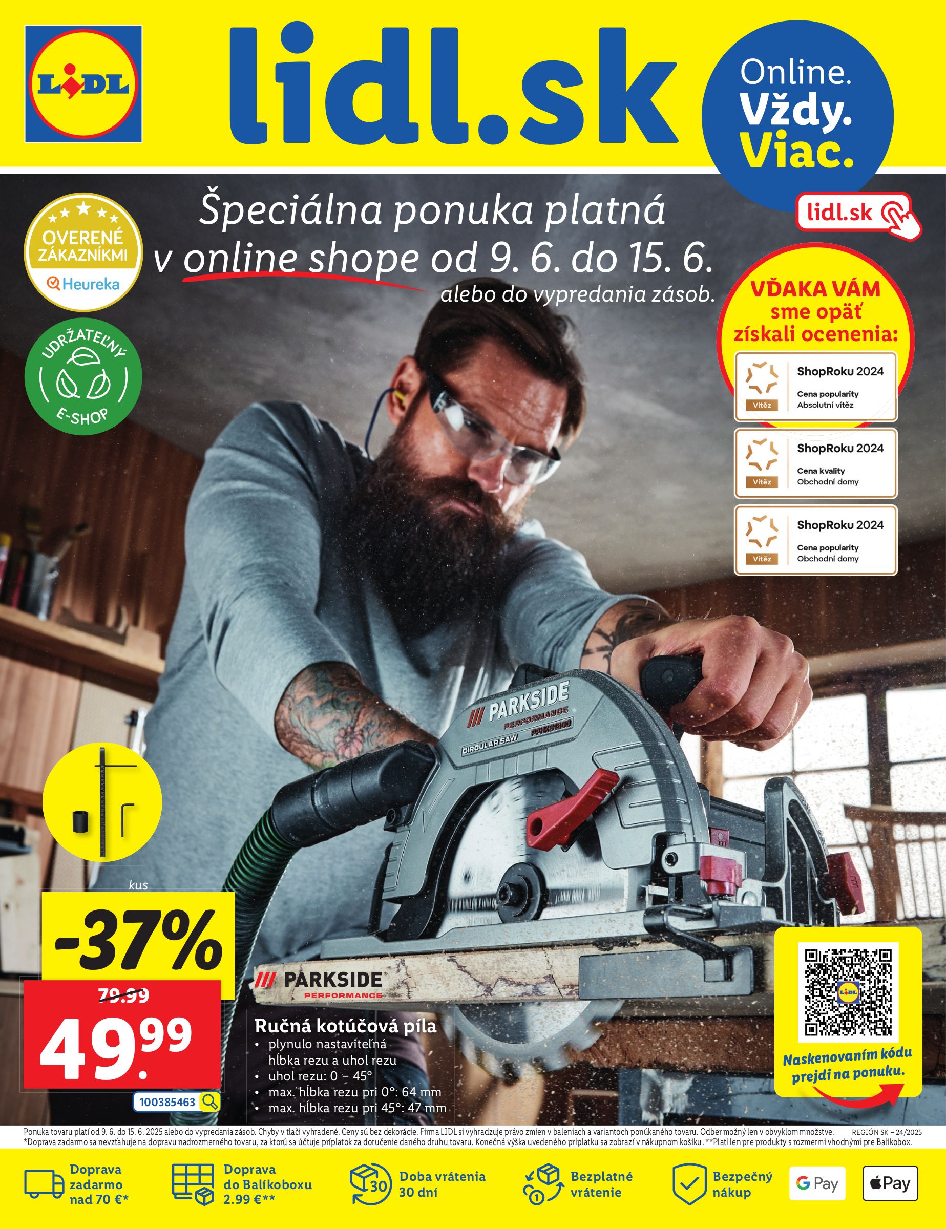 lidl - Leták Lidl.sk platný od 09.06. do 15.06. - page: 1