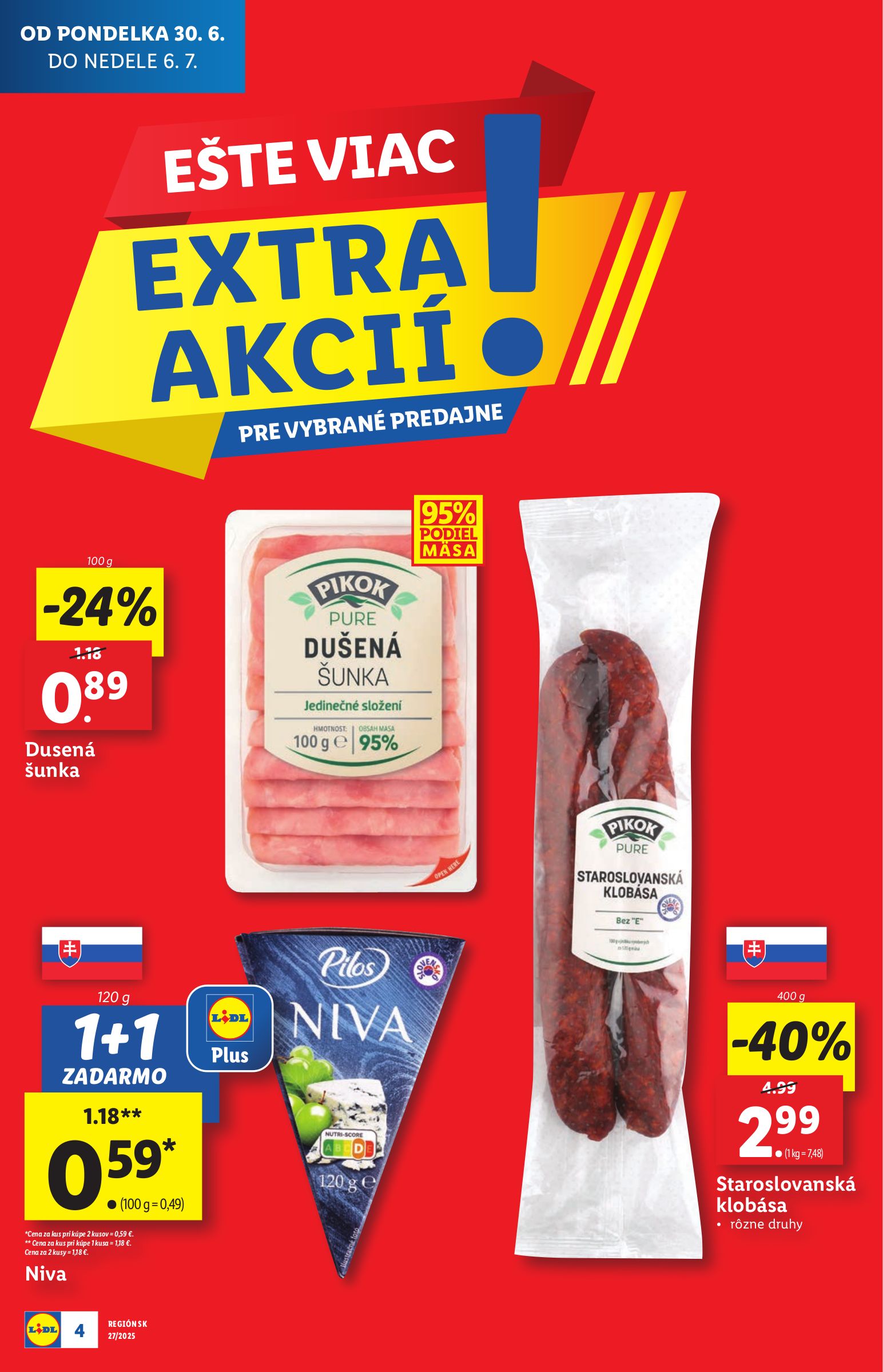 lidl - Leták Lidl - Extra akcie pre vybrané predajne platný od 30.06. do 06.07. - page: 4