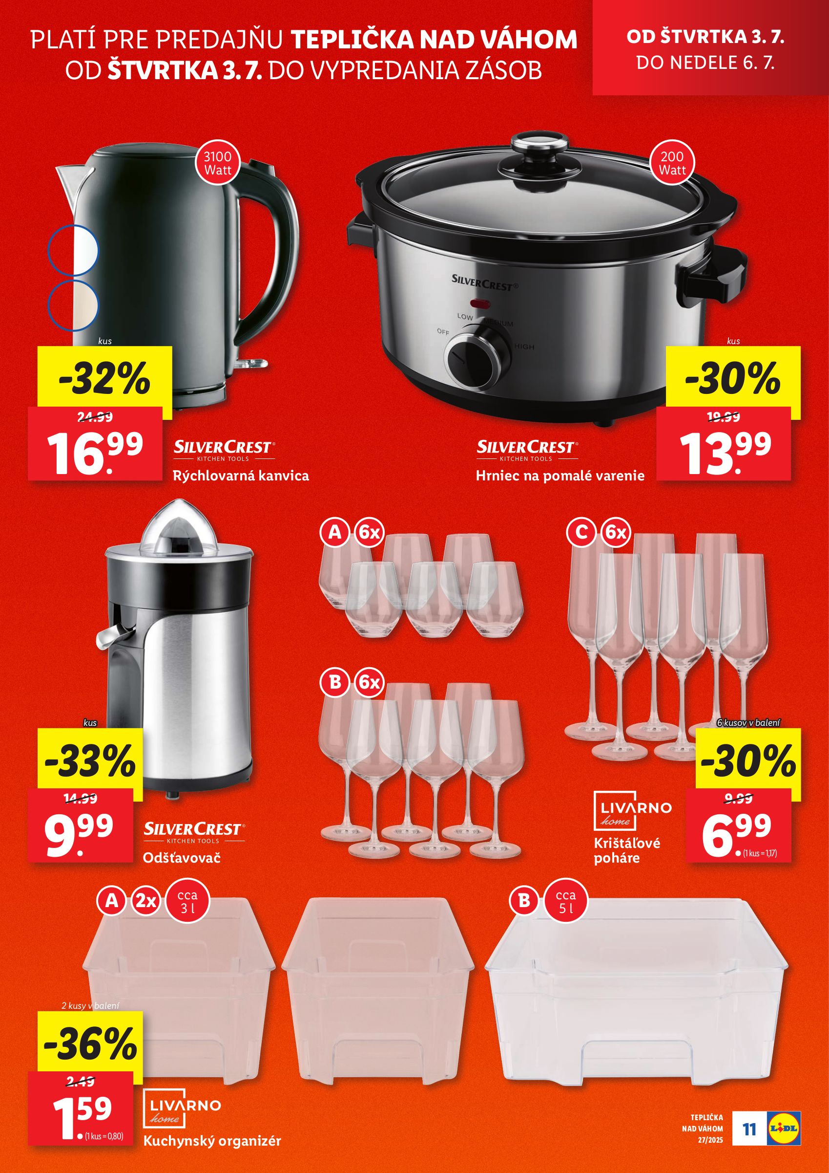 lidl - Leták Lidl - Nová predajňa v Tepličke nad Váhom platný od 03.07. do 06.07. - page: 11