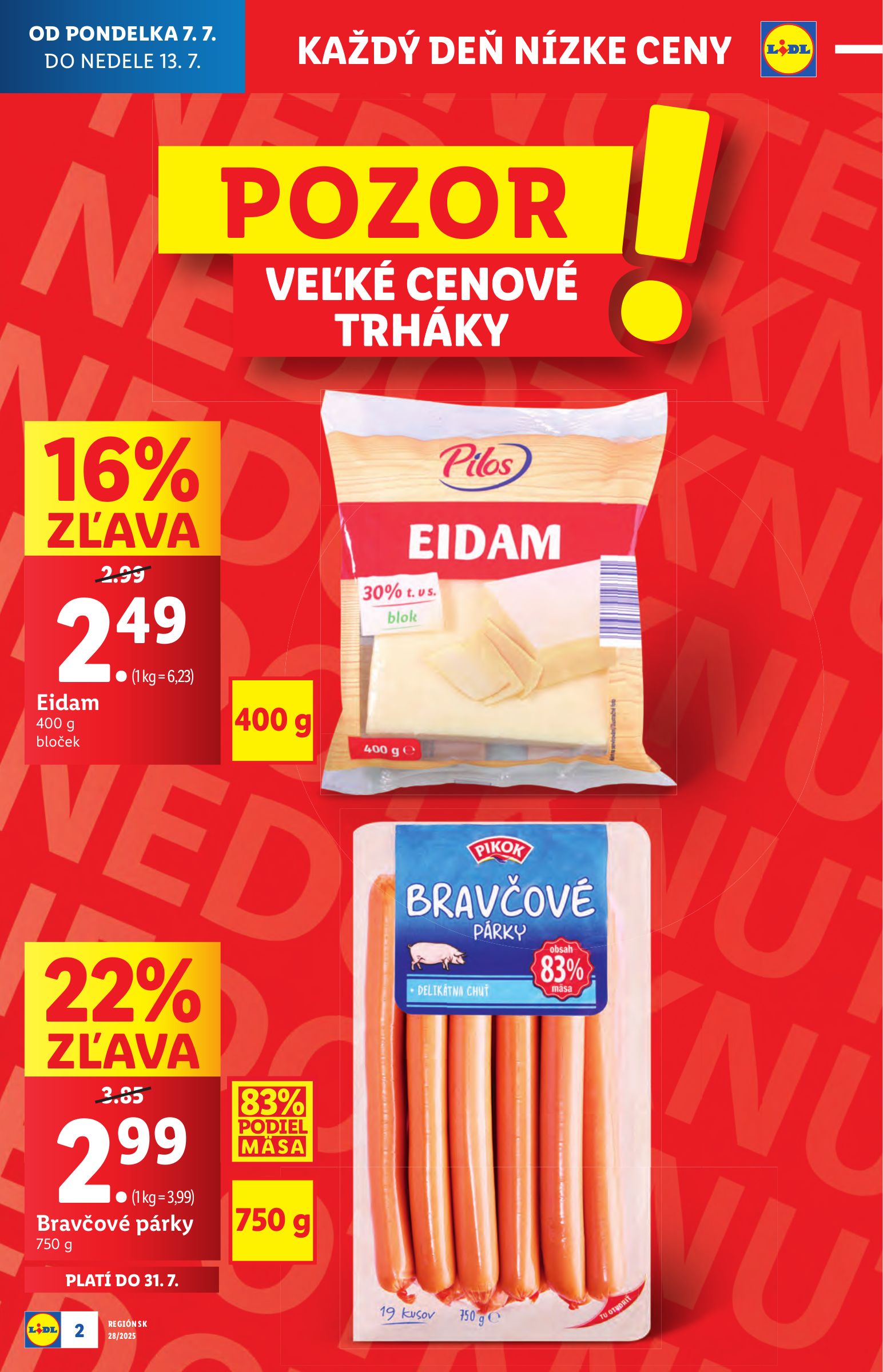 lidl - Leták Lidl platný od 07.07. do 13.07. - page: 2 lidl - Leták Lidl platný od 07.07. do 13.07. - page: 2