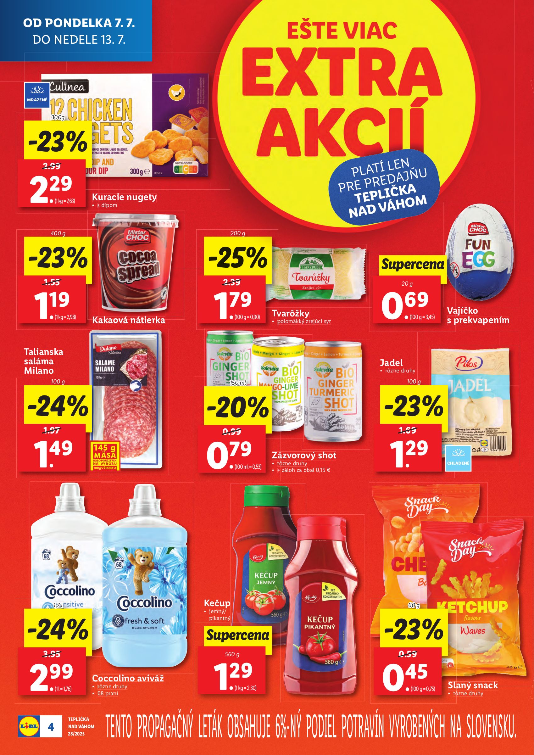 lidl - Leták Lidl - Nová predajňa v Tepličke nad Váhom platný od 07.07. do 13.07. - page: 4