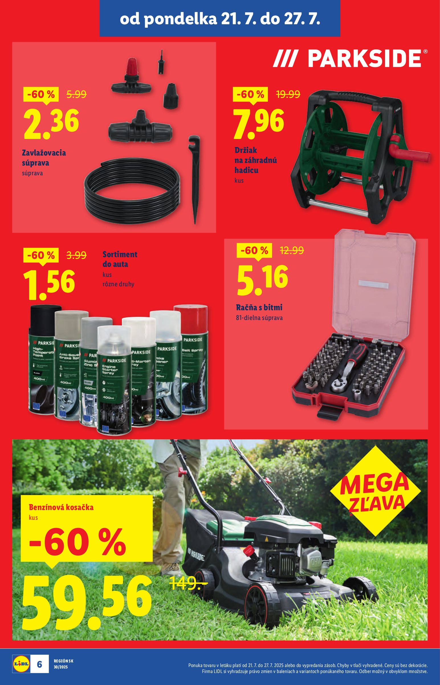 lidl - Leták Lidl - Špeciálne akcie - vybrané predajne platný od 21.07. do 27.07. - page: 6