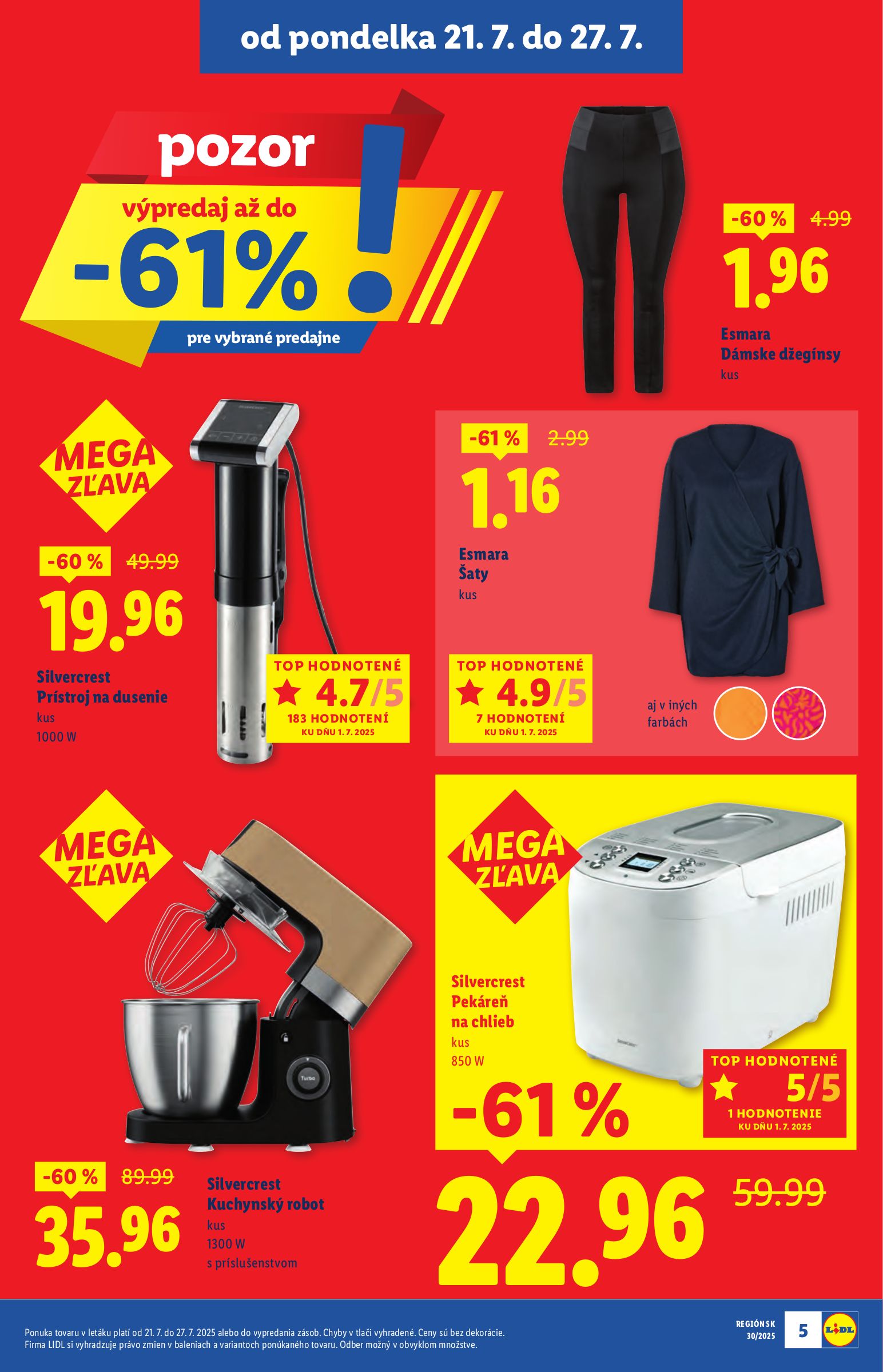 lidl - Leták Lidl - Špeciálne akcie - vybrané predajne platný od 21.07. do 27.07. - page: 5