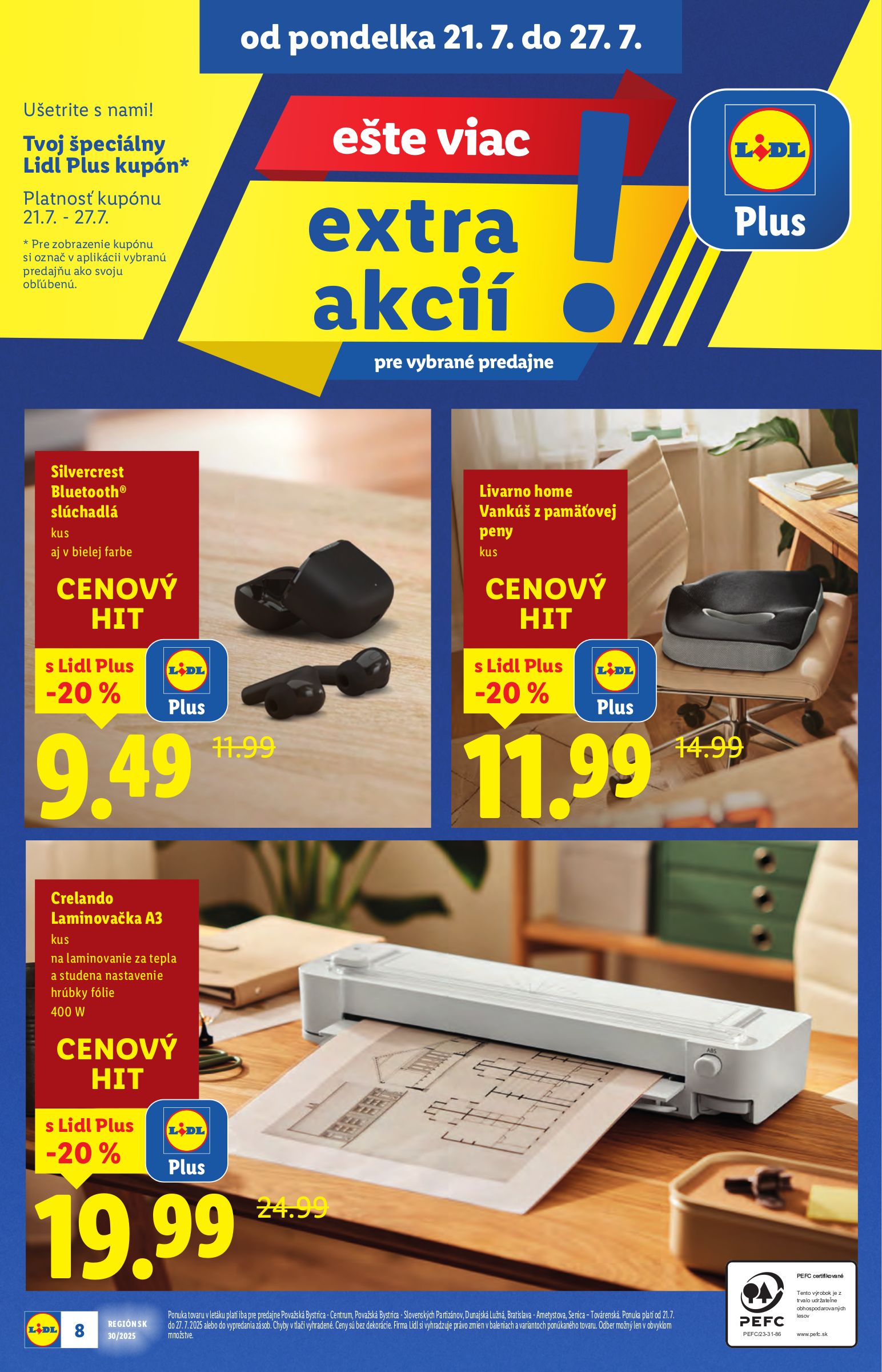 lidl - Leták Lidl - Špeciálne akcie - vybrané predajne platný od 21.07. do 27.07. - page: 8