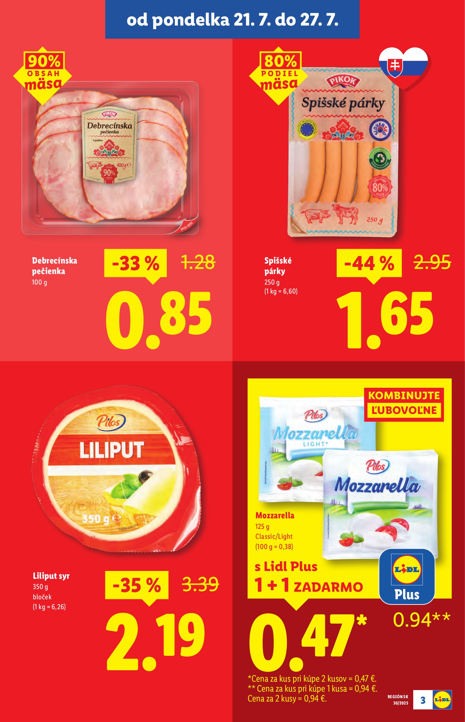 lidl - Leták Lidl - Špeciálne akcie - vybrané predajne platný od 21.07. do 27.07. - page: 3