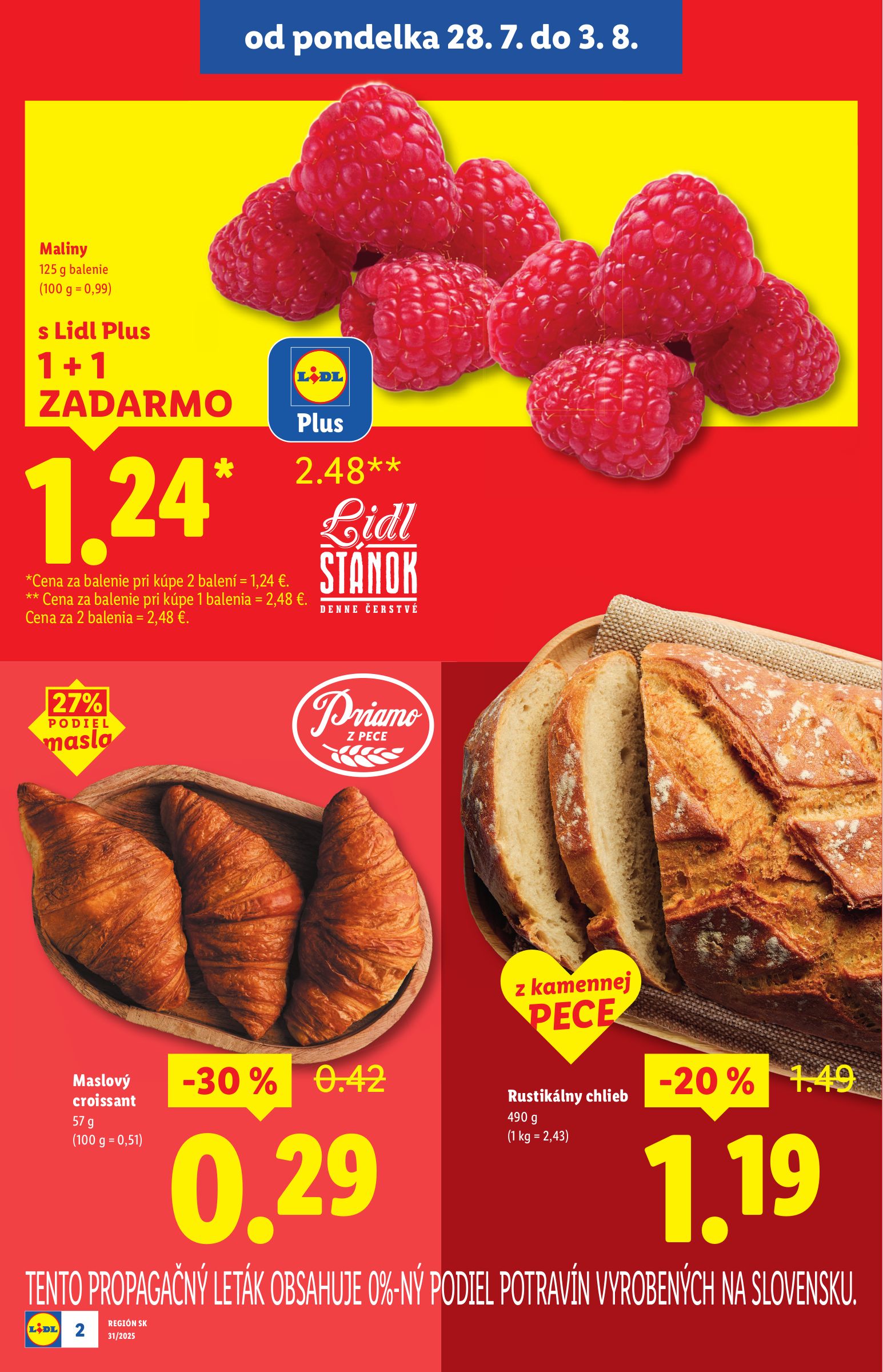 lidl - Leták Lidl - Špeciálne akcie - vybrané predajne platný od 28.07. do 03.08. - page: 2