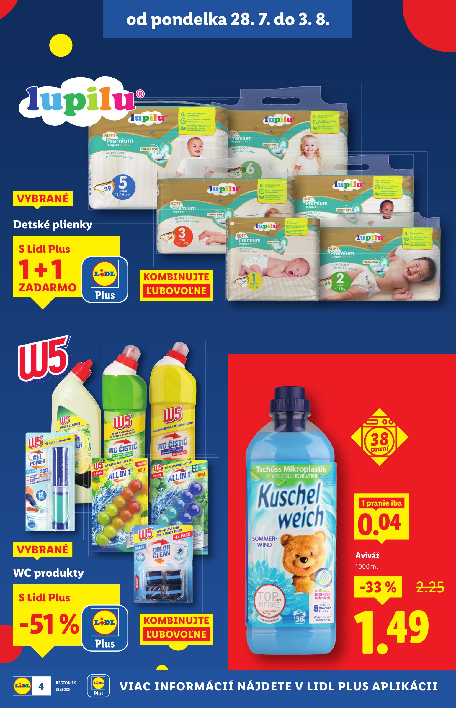 lidl - Leták Lidl - Špeciálne akcie - vybrané predajne platný od 28.07. do 03.08. - page: 4