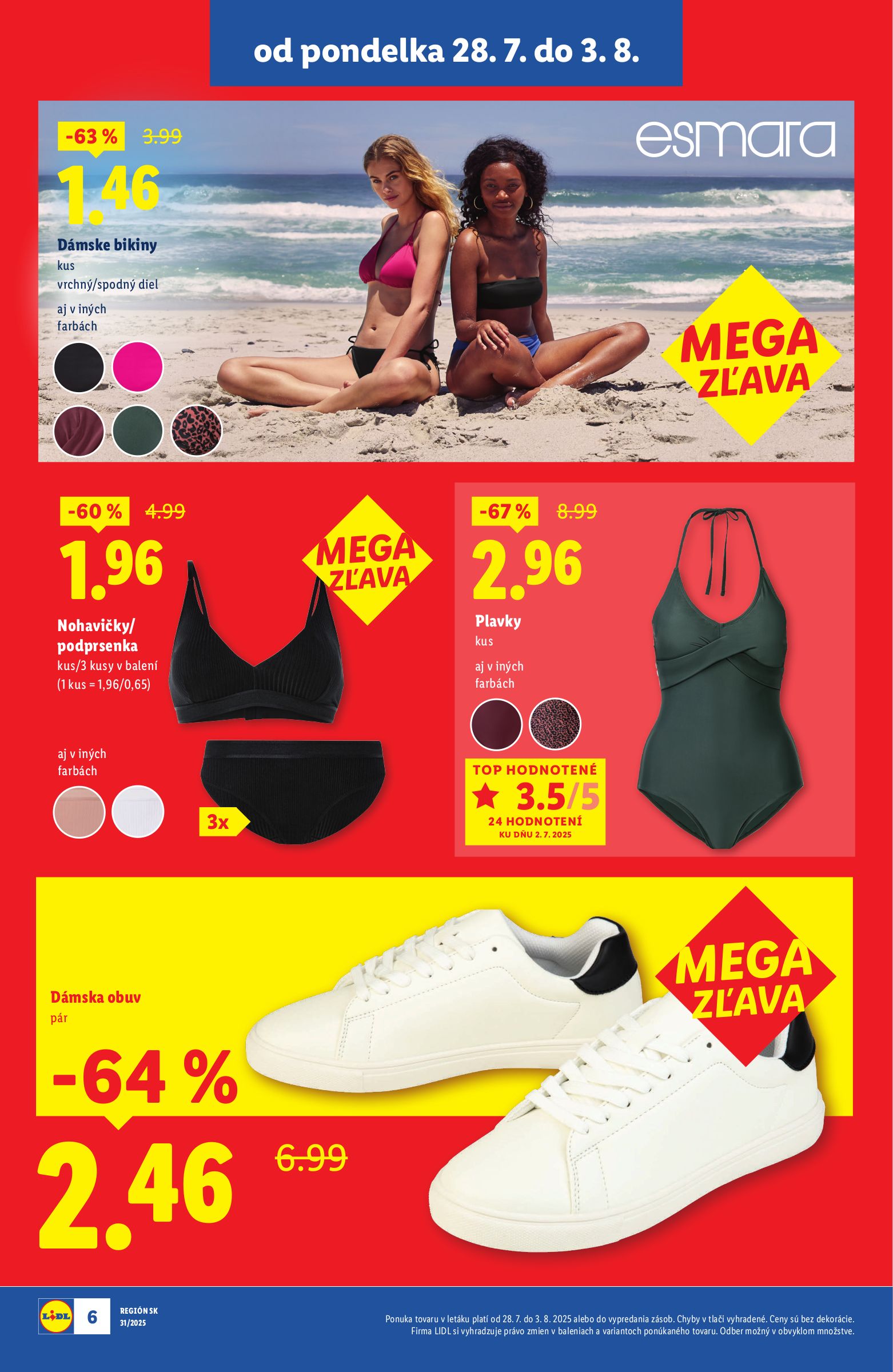 lidl - Leták Lidl - Špeciálne akcie - vybrané predajne platný od 28.07. do 03.08. - page: 6