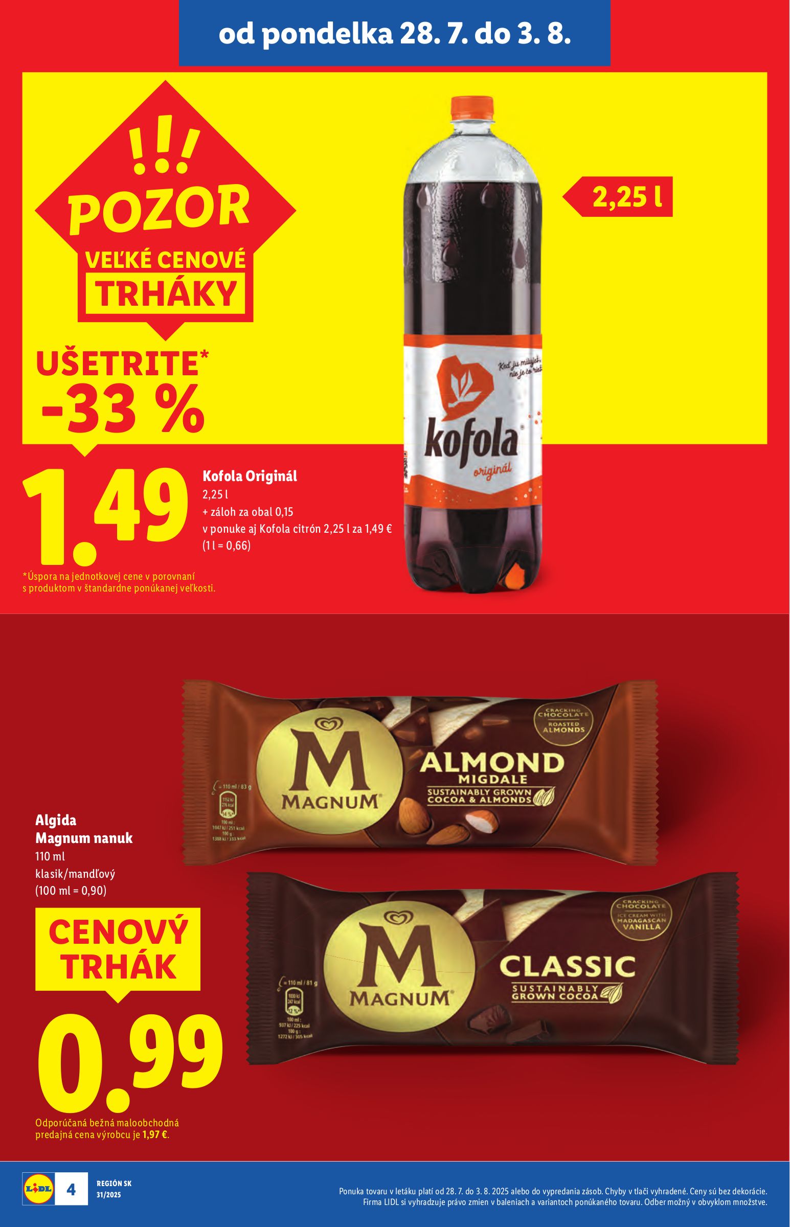 lidl - Leták Lidl platný od 28.07. do 03.08. - page: 4 lidl - Leták Lidl platný od 28.07. do 03.08. - page: 4