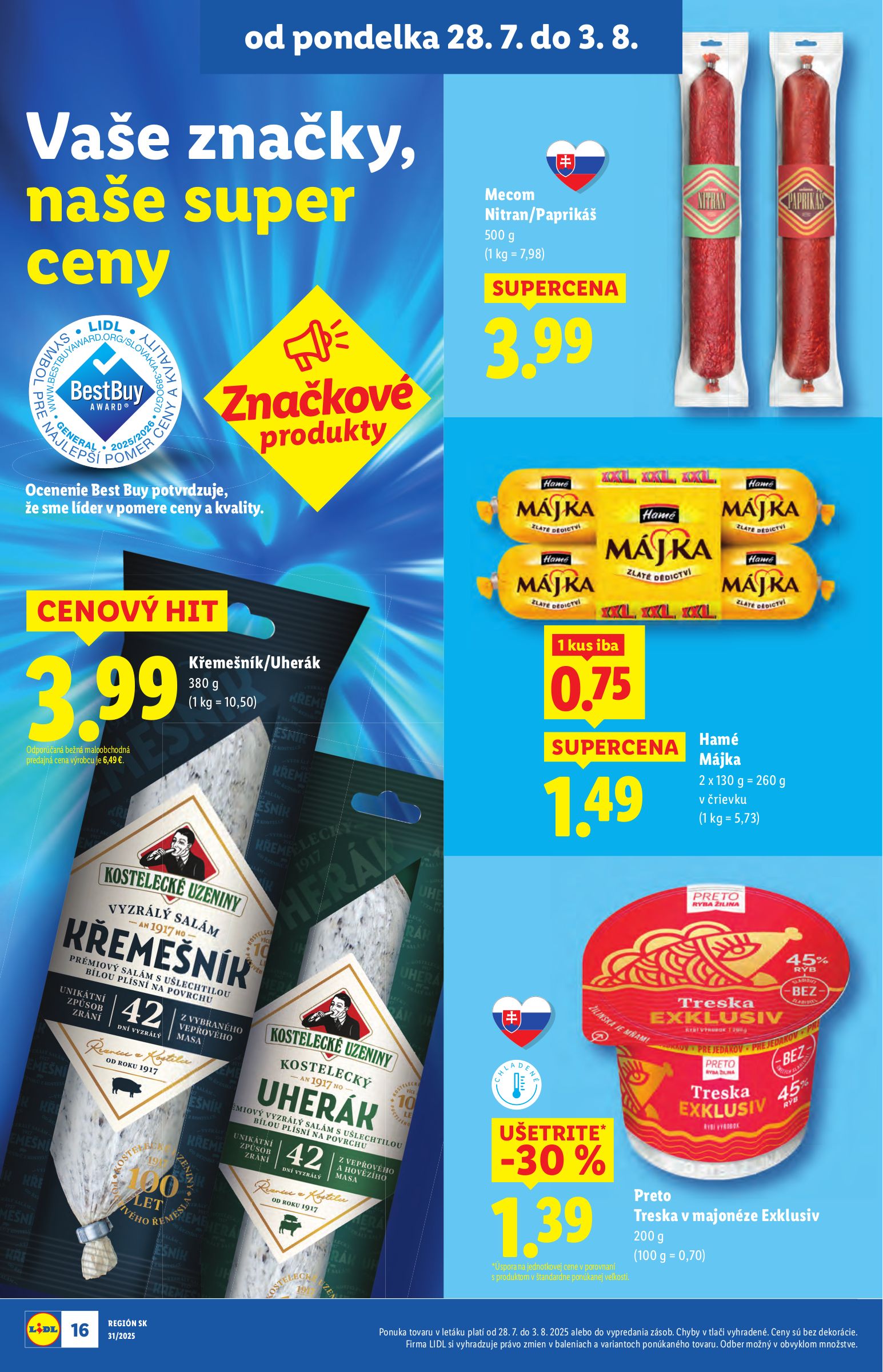 lidl - Leták Lidl platný od 28.07. do 03.08. - page: 16 lidl - Leták Lidl platný od 28.07. do 03.08. - page: 16