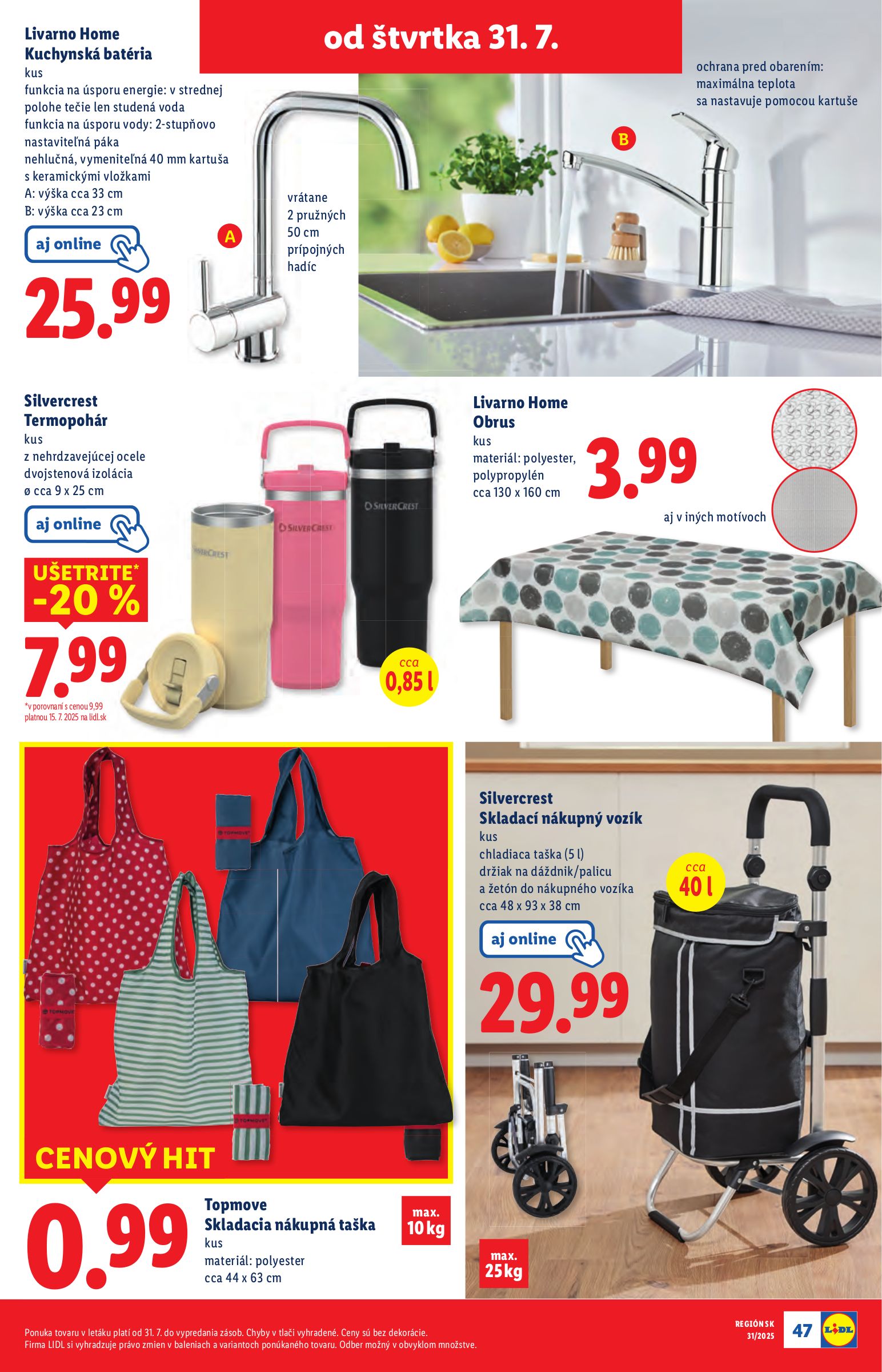 lidl - Leták Lidl platný od 28.07. do 03.08. - page: 71 lidl - Leták Lidl platný od 28.07. do 03.08. - page: 71