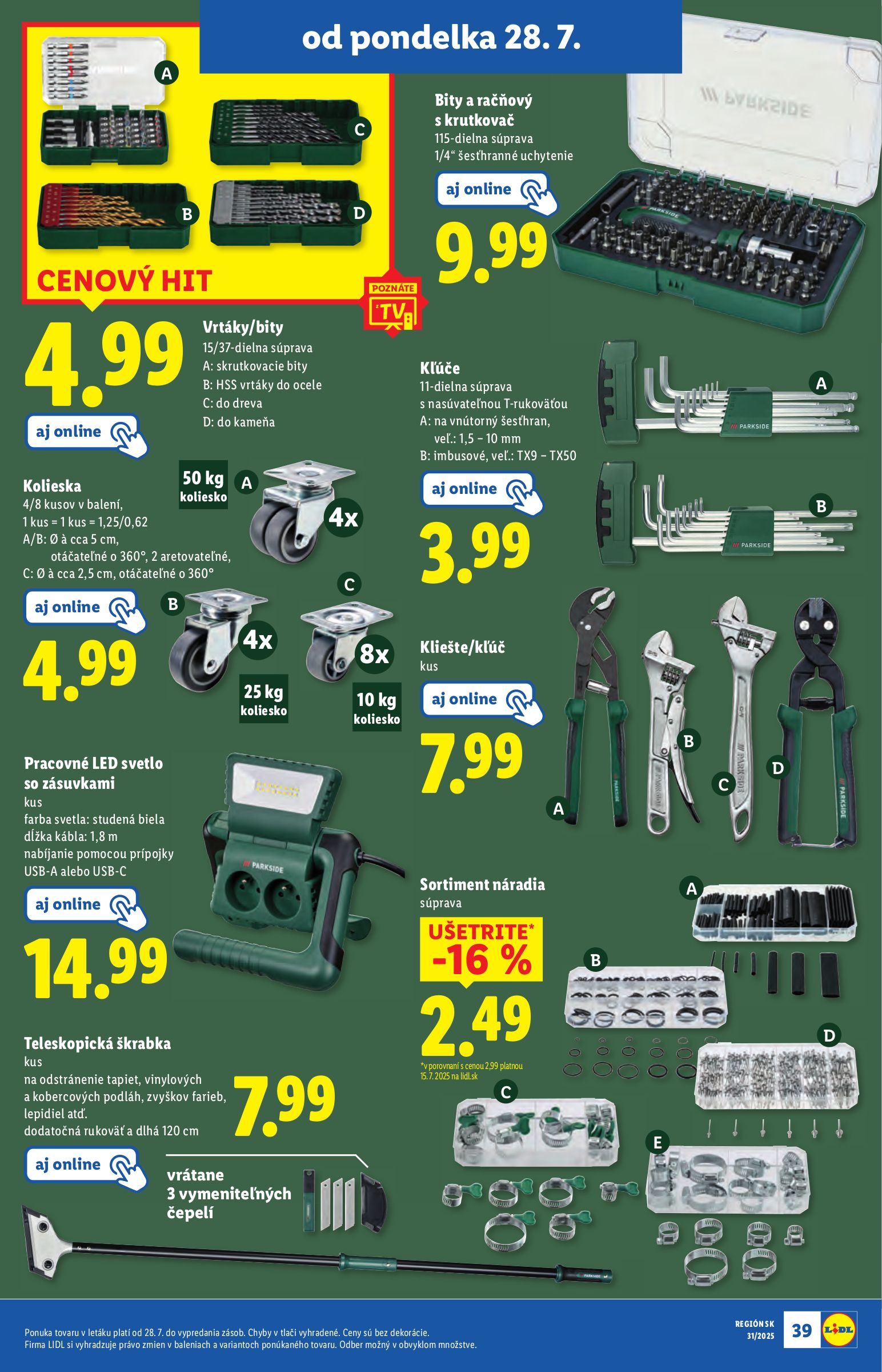lidl - Leták Lidl platný od 28.07. do 03.08. - page: 45 lidl - Leták Lidl platný od 28.07. do 03.08. - page: 45