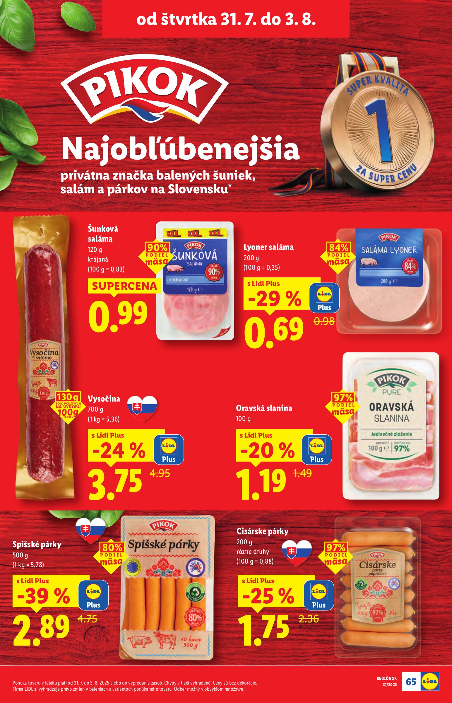 lidl - Leták Lidl platný od 28.07. do 03.08. - page: 63 lidl - Leták Lidl platný od 28.07. do 03.08. - page: 63
