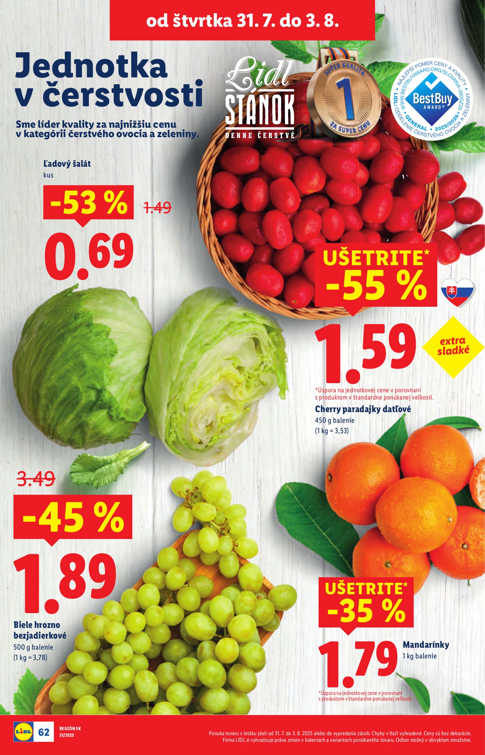 lidl - Leták Lidl platný od 28.07. do 03.08. - page: 60 lidl - Leták Lidl platný od 28.07. do 03.08. - page: 60