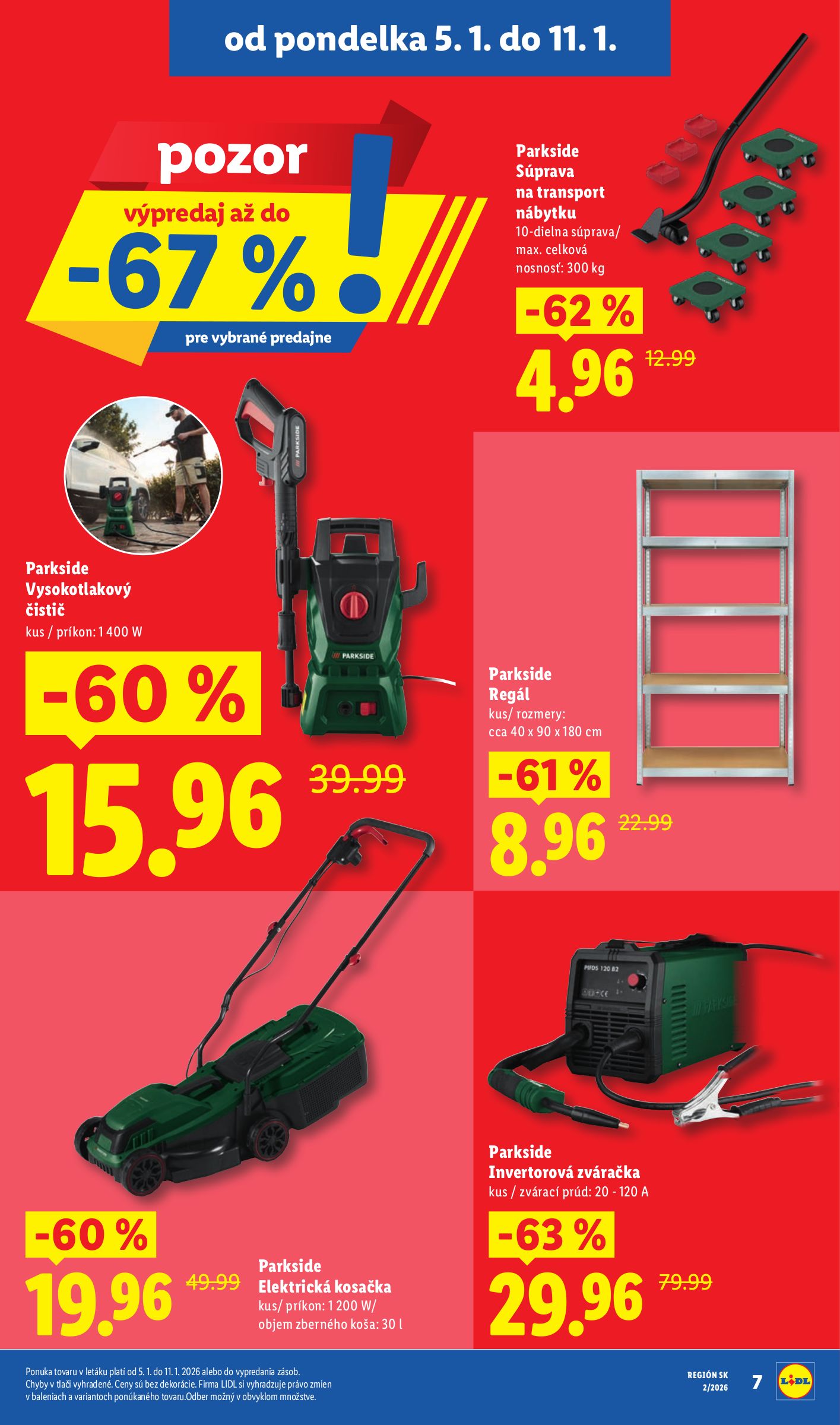 lidl - Leták Lidl - Špeciálne akcie - vybrané predajne platný od 05.01. do 11.01. - page: 7