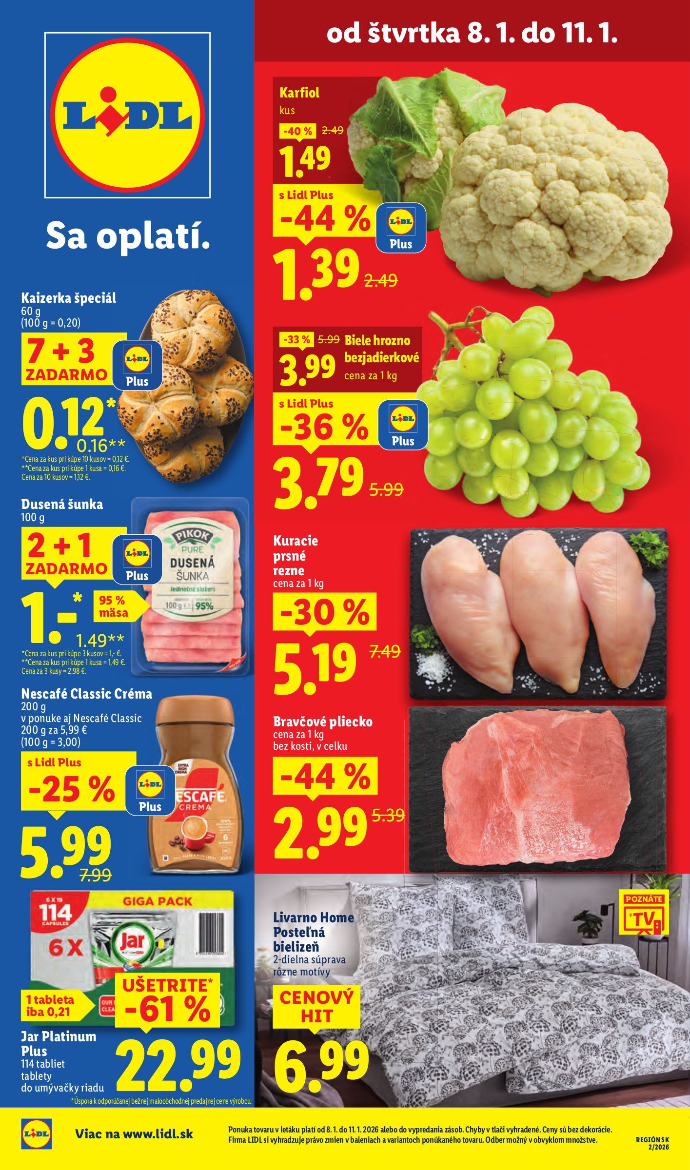 lidl - Leták Lidl platný od 08.01. do 11.01.