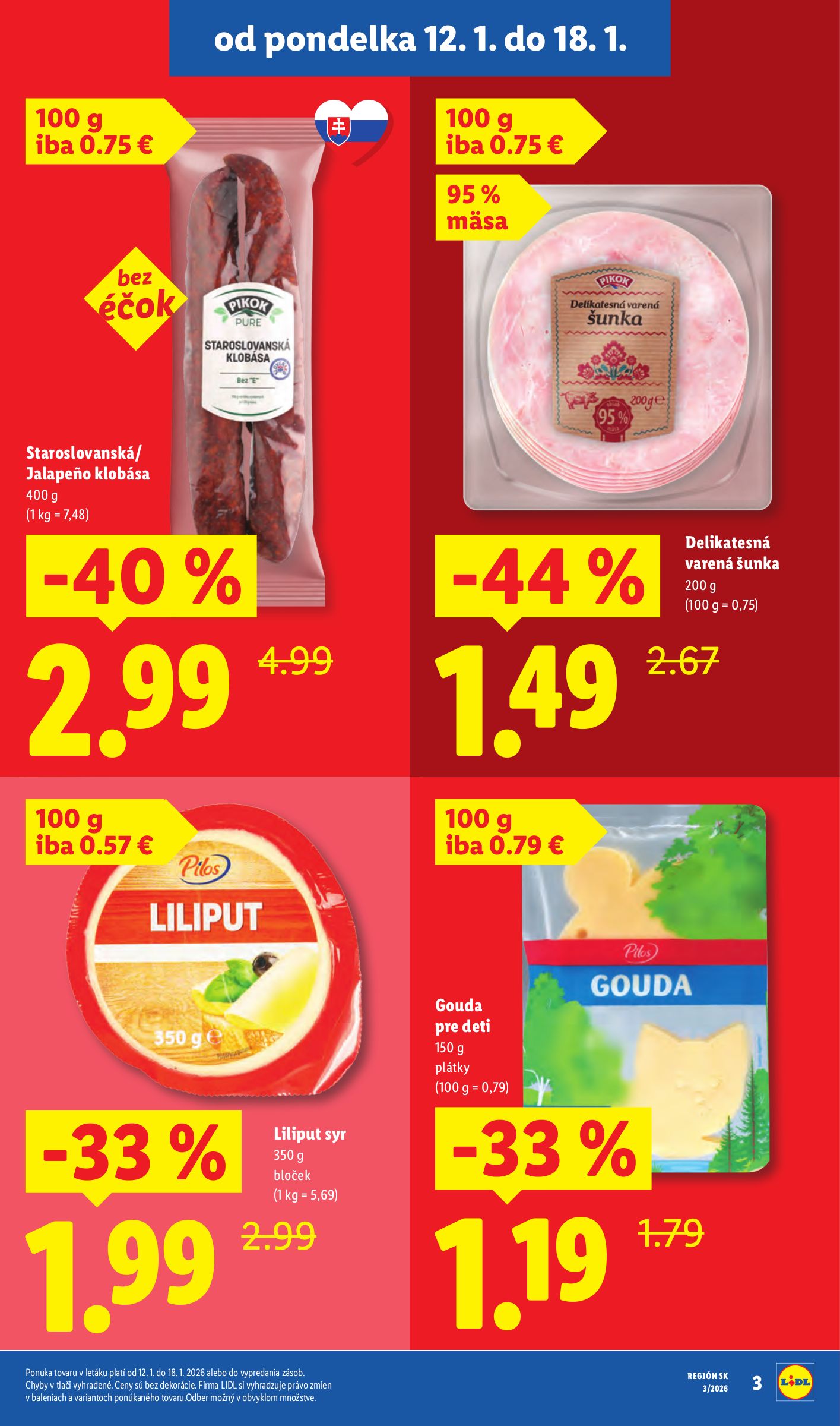 lidl - Leták Lidl - Špeciálne akcie - vybrané predajne platný od 12.01. do 18.01. - page: 4