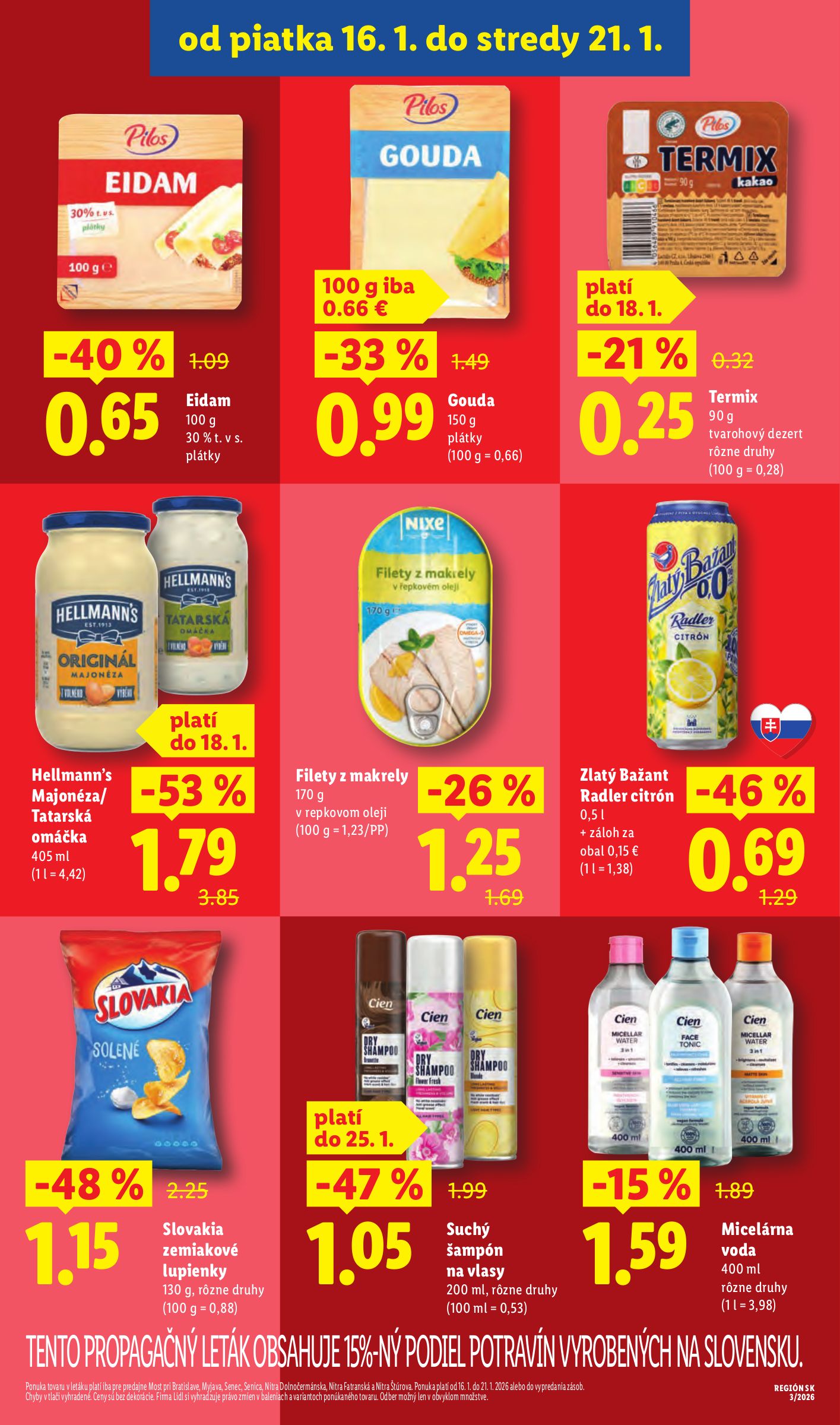 lidl - Leták Lidl - Špeciálne akcie - vybrané predajne platný od 19.01. do 25.01. - page: 3