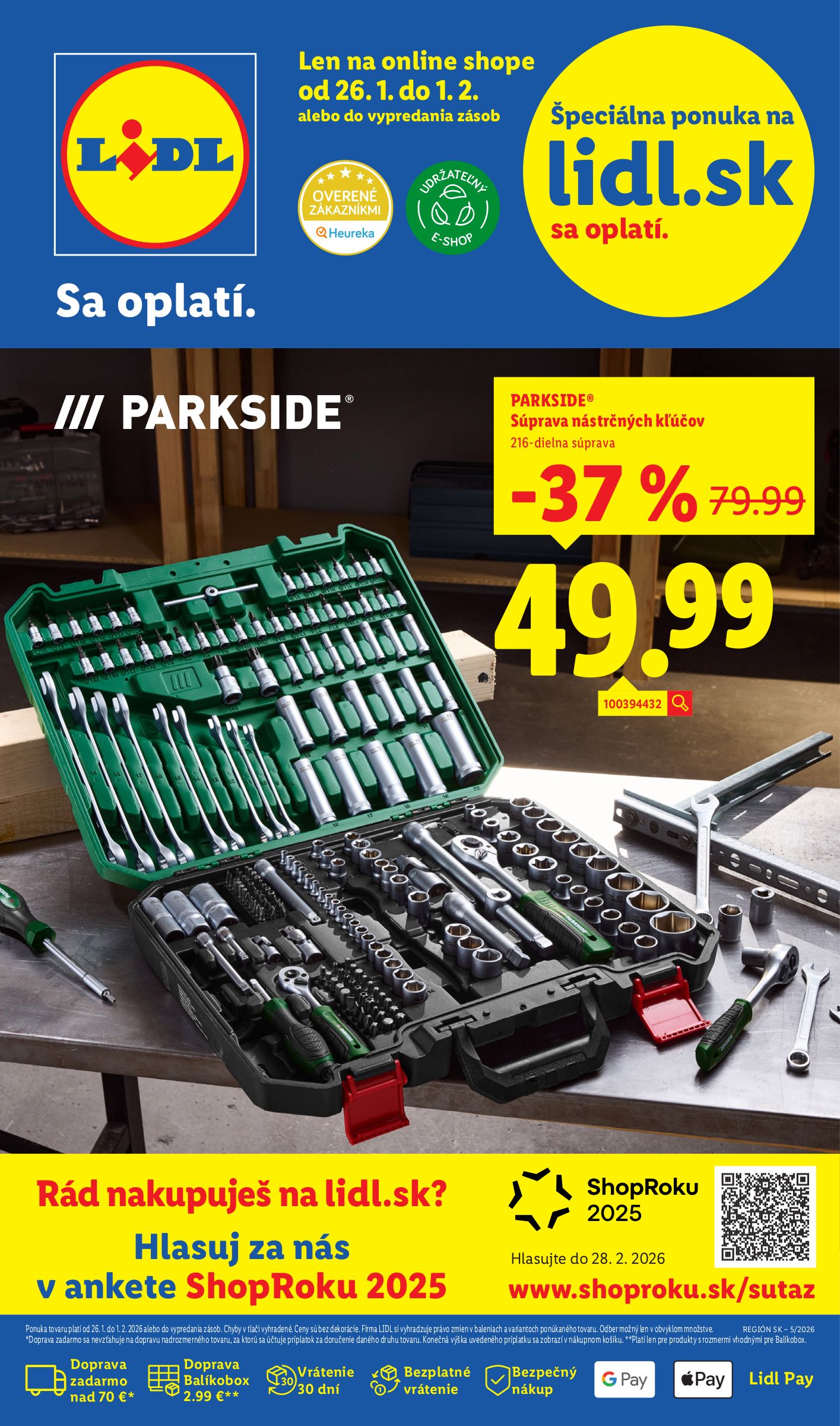 lidl - Leták Lidl - Online ponuka platný od 26.01. do 01.02.