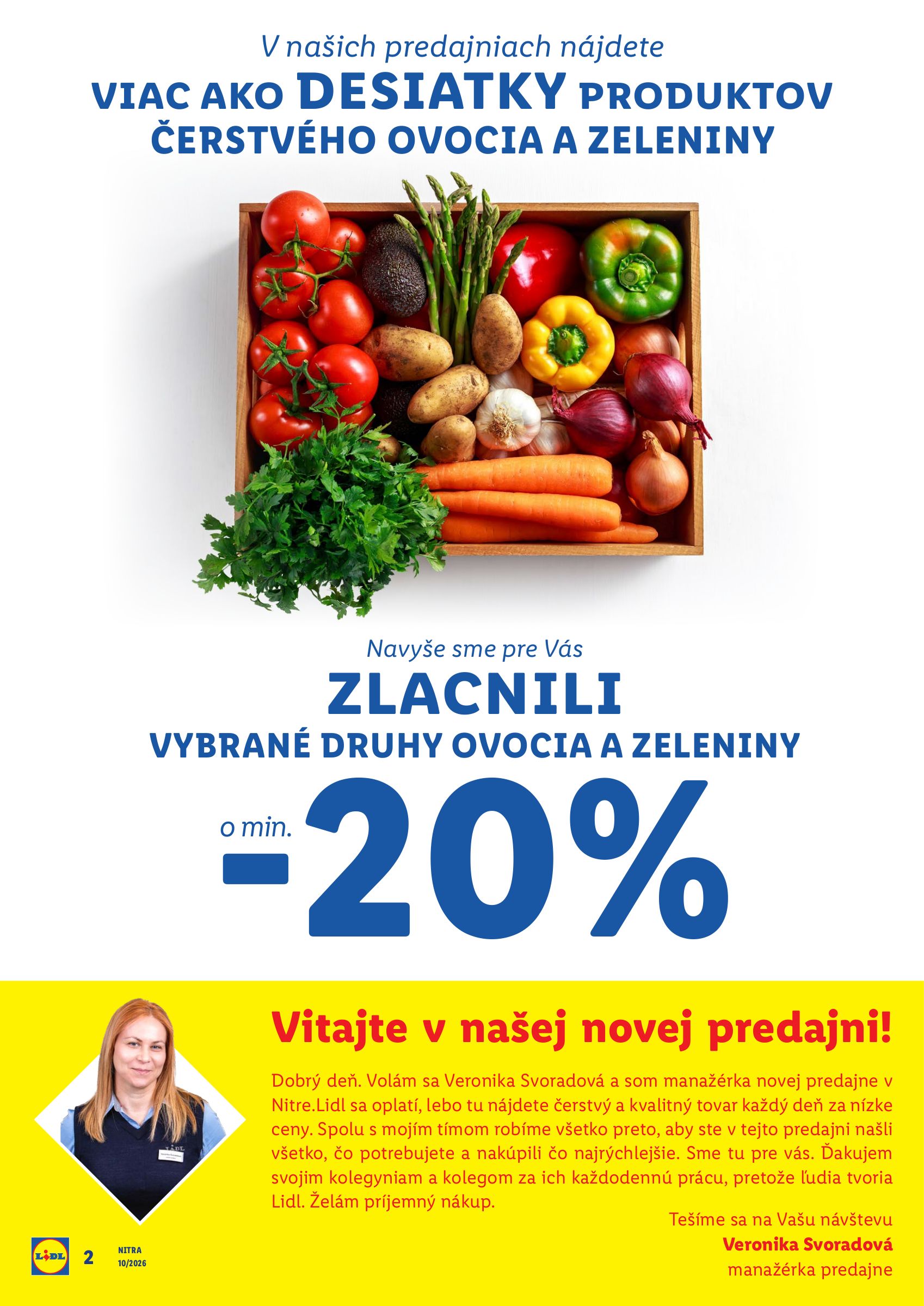 lidl - Leták Lidl - Nová predajňa v Nitre platný od 05.03.2026 do 08.03.2026 - page: 2