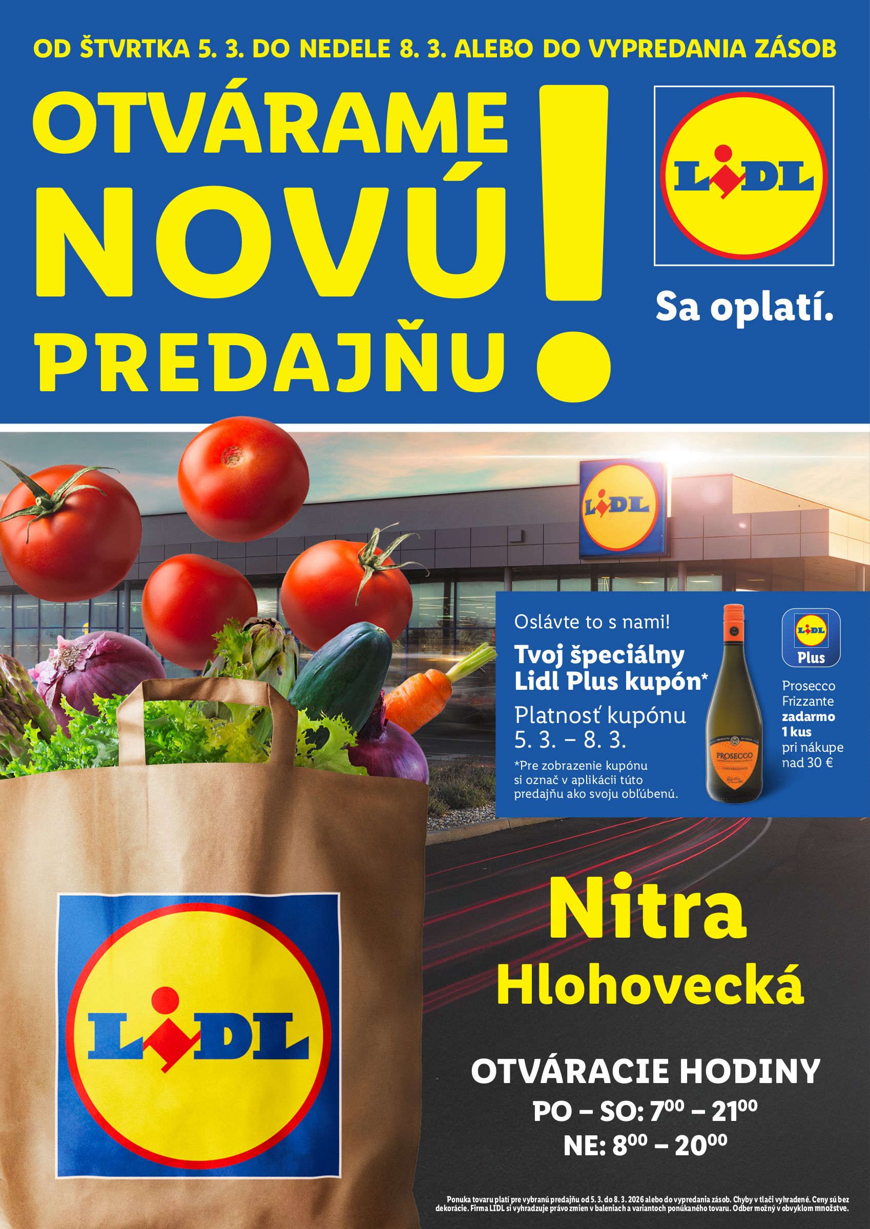 lidl - Leták Lidl - Nová predajňa v Nitre platný od 05.03.2026 do 08.03.2026