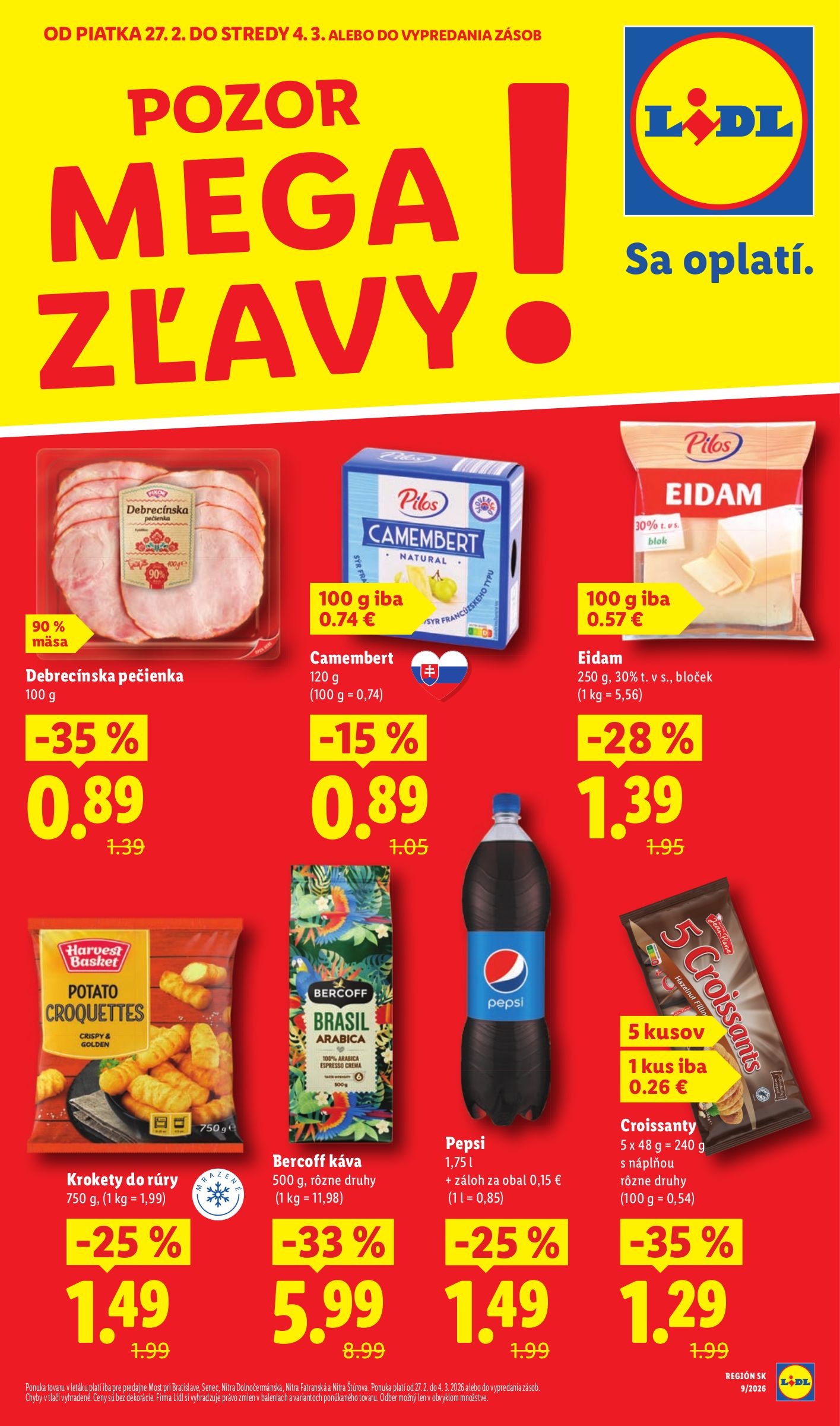 lidl - Leták Lidl - Špeciálne akcie - vybrané predajne platný od 27.02.2026 do 04.03.2026