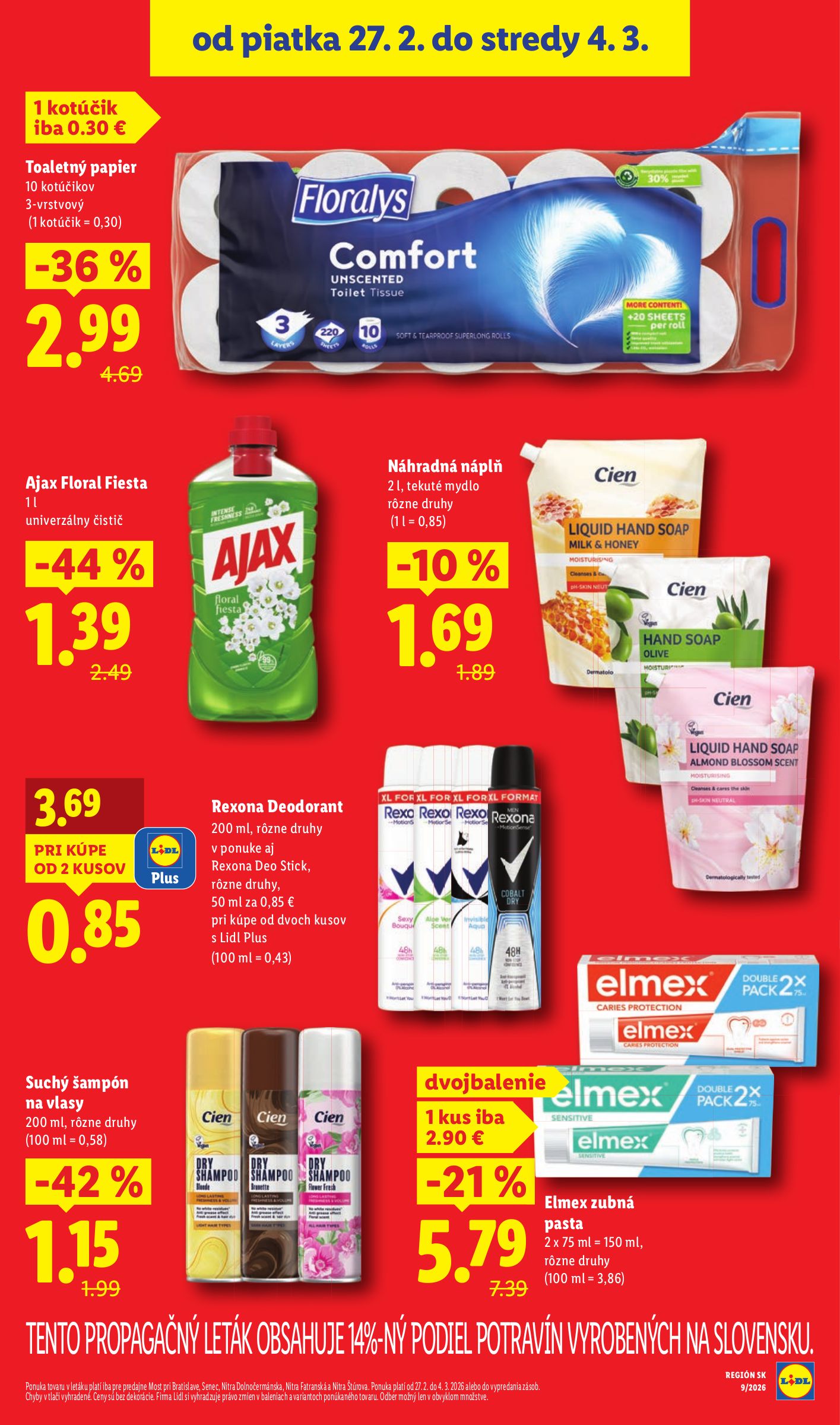 lidl - Leták Lidl - Špeciálne akcie - vybrané predajne platný od 27.02.2026 do 04.03.2026 - page: 2