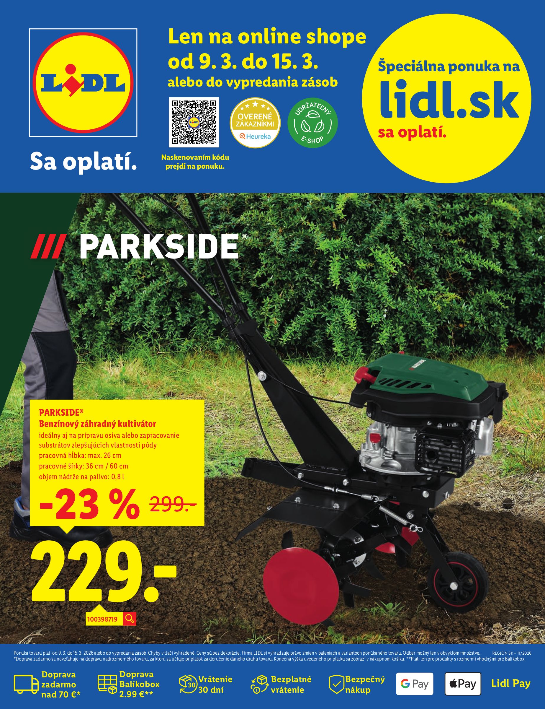 lidl - Leták Lidl.sk platný od 09.03.2026 do 15.03.2026