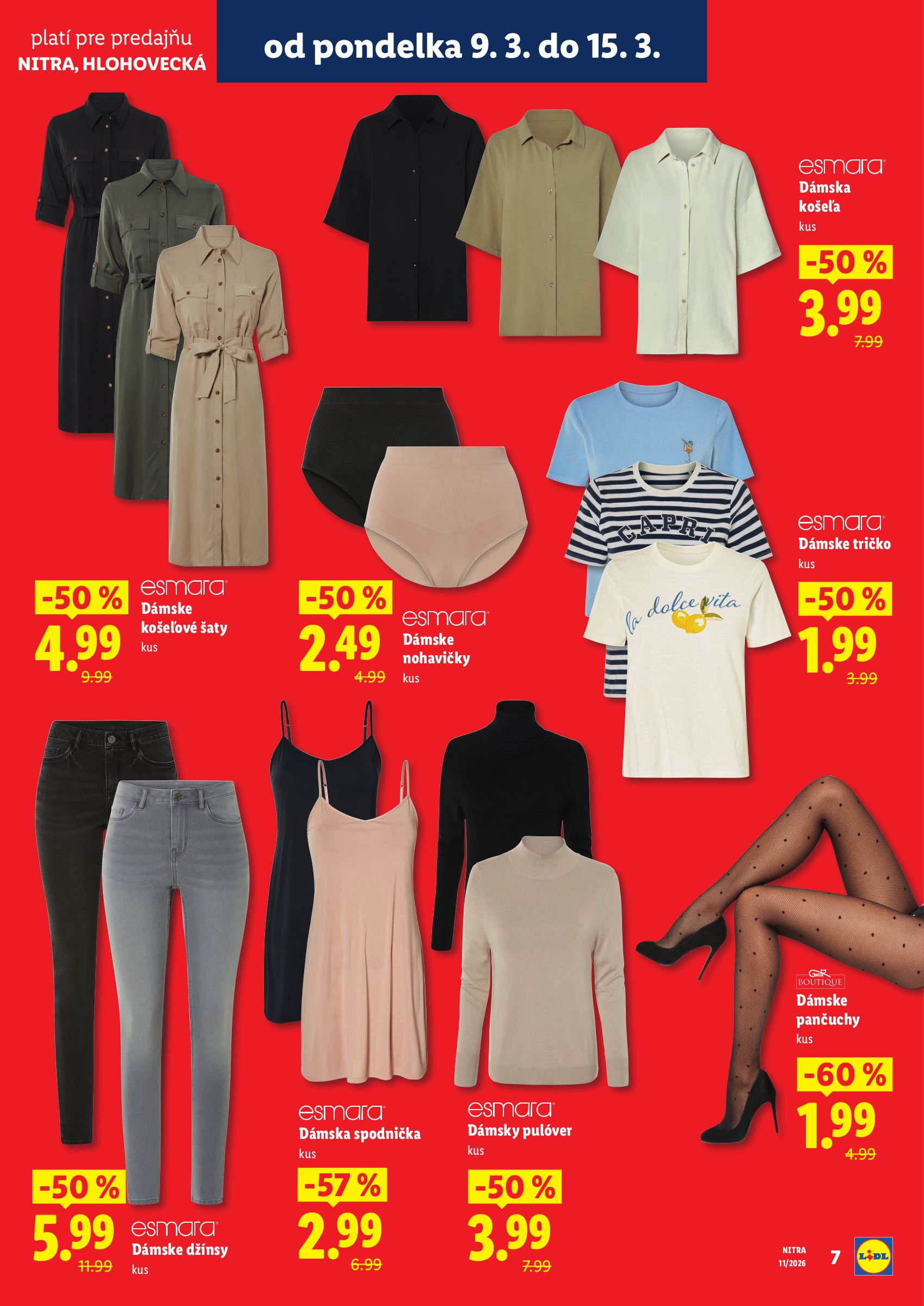 lidl - Leták Lidl - Nová predajňa v Nitre platný od 09.03.2026 do 15.03.2026 - page: 7