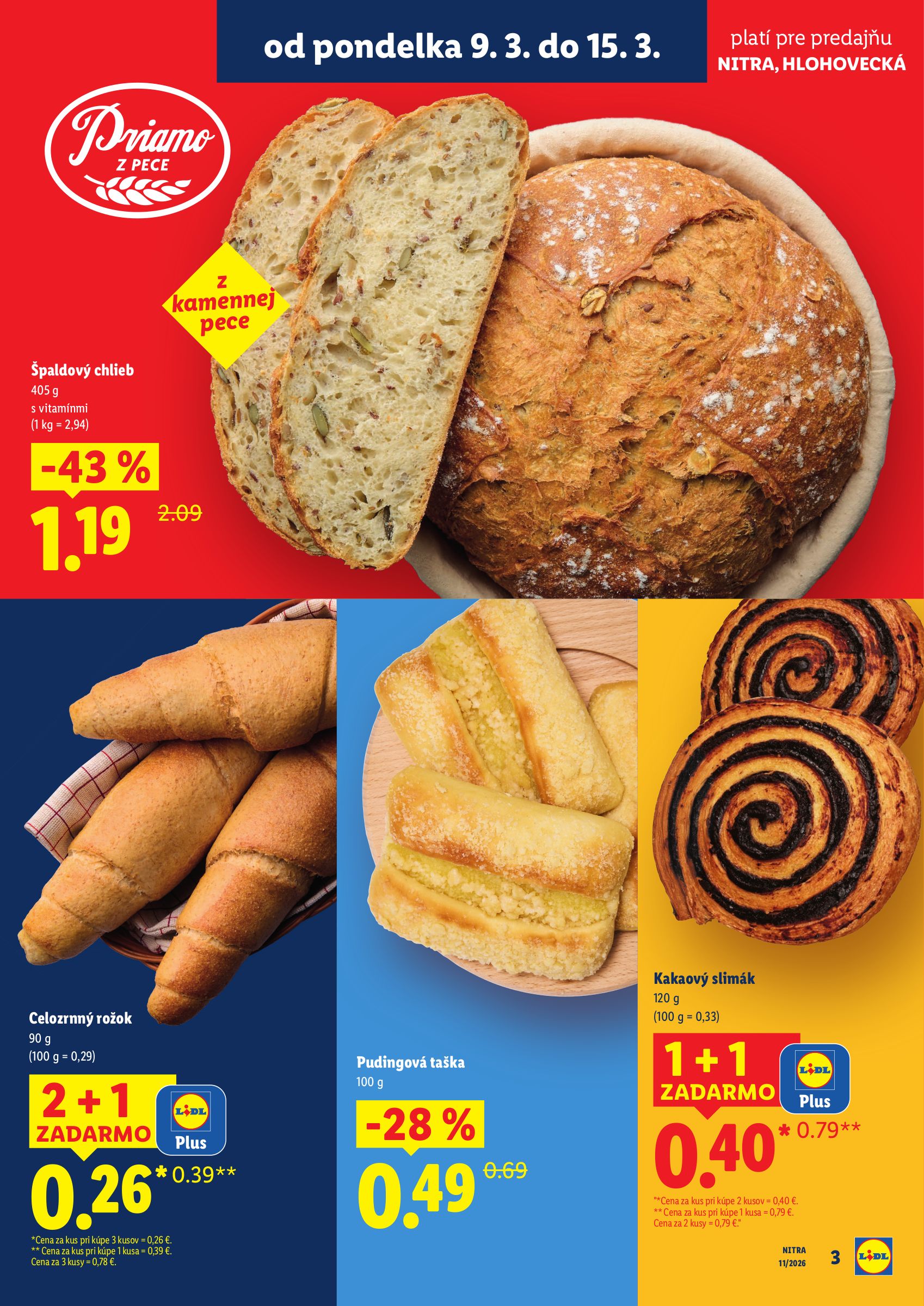 lidl - Leták Lidl - Nová predajňa v Nitre platný od 09.03.2026 do 15.03.2026 - page: 3