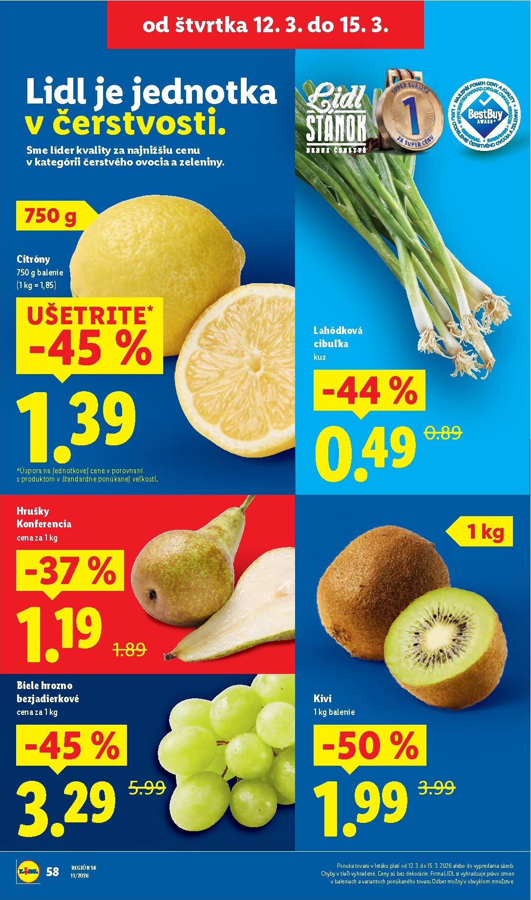 lidl - Leták Lidl platný od 09.03.2026 do 15.03.2026 - page: 58