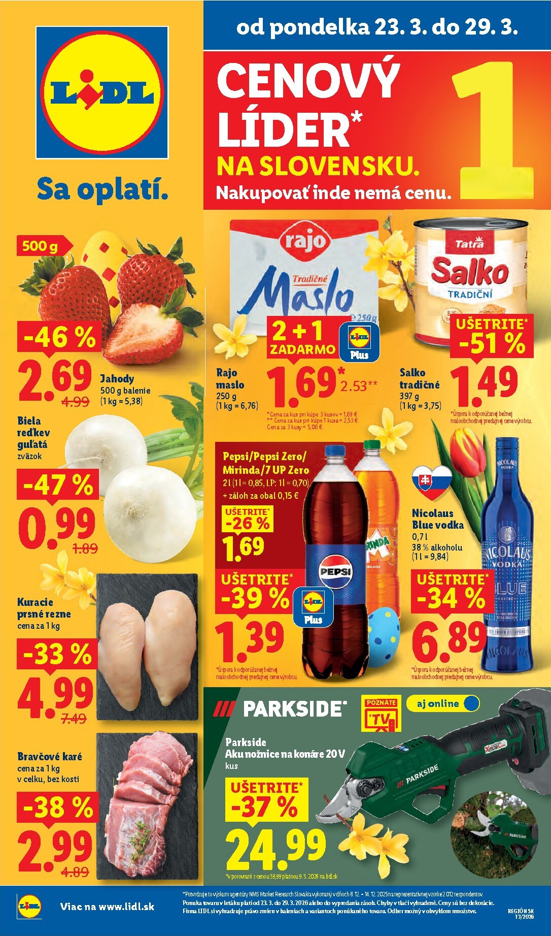 lidl - Leták Lidl platný od 23.03.2026 do 29.03.2026 - page: 1