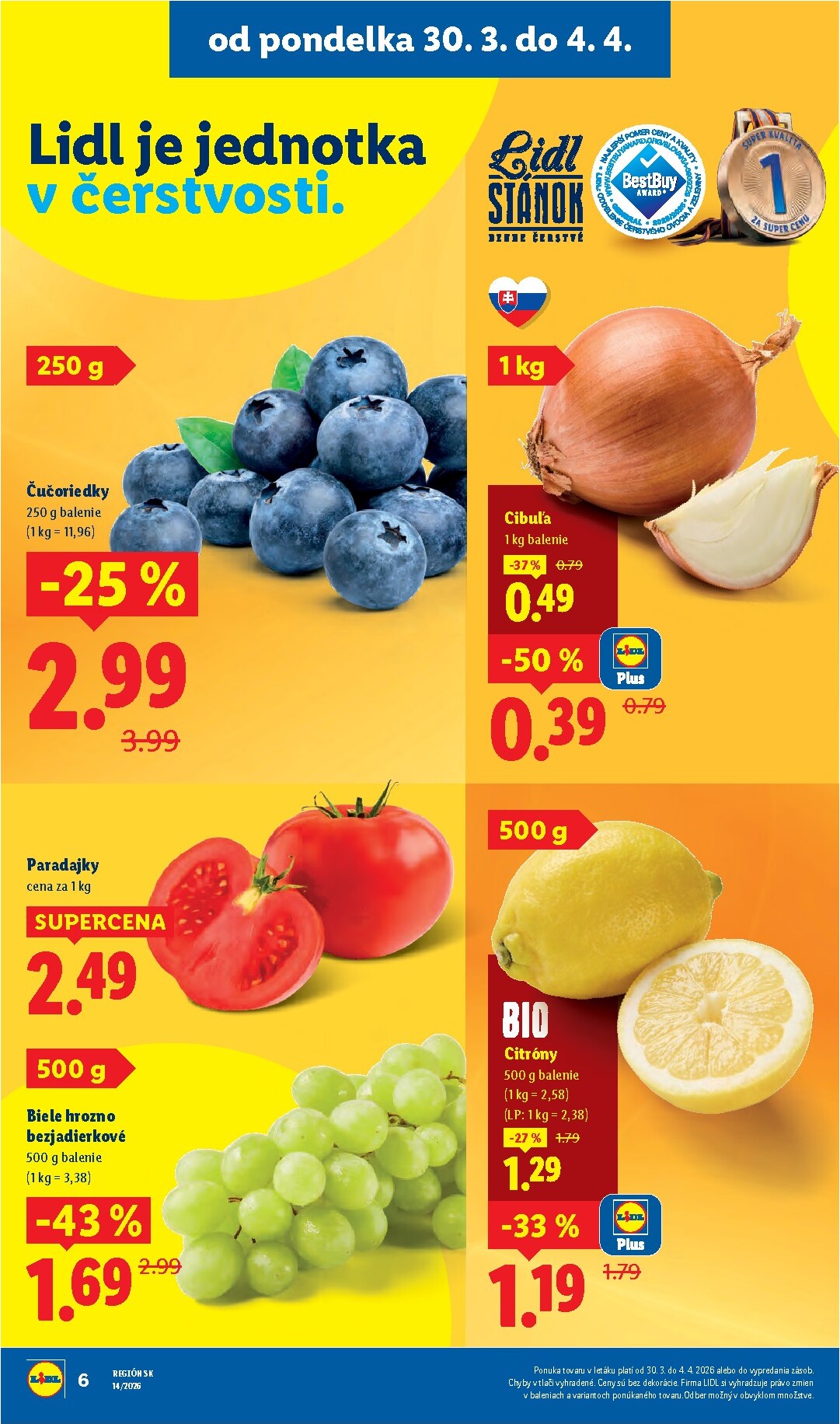 lidl - Leták Lidl platný od 30.03.2026 do 04.04.2026 - page: 6