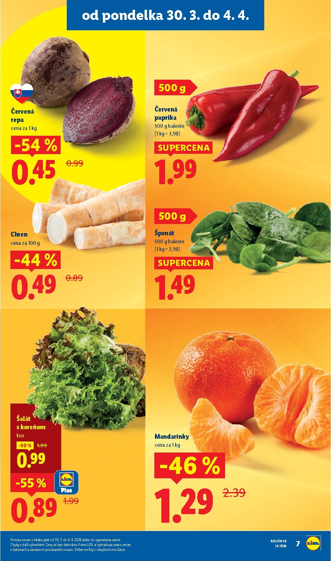 lidl - Leták Lidl platný od 30.03.2026 do 04.04.2026 - page: 7