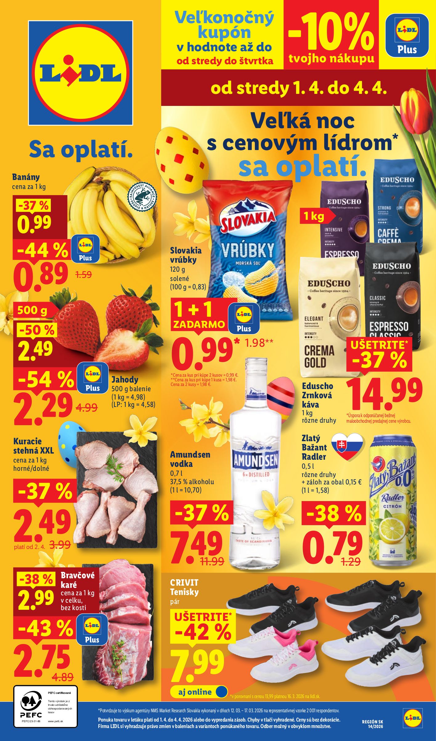 lidl - Leták Lidl platný od 01.04.2026 do 04.04.2026