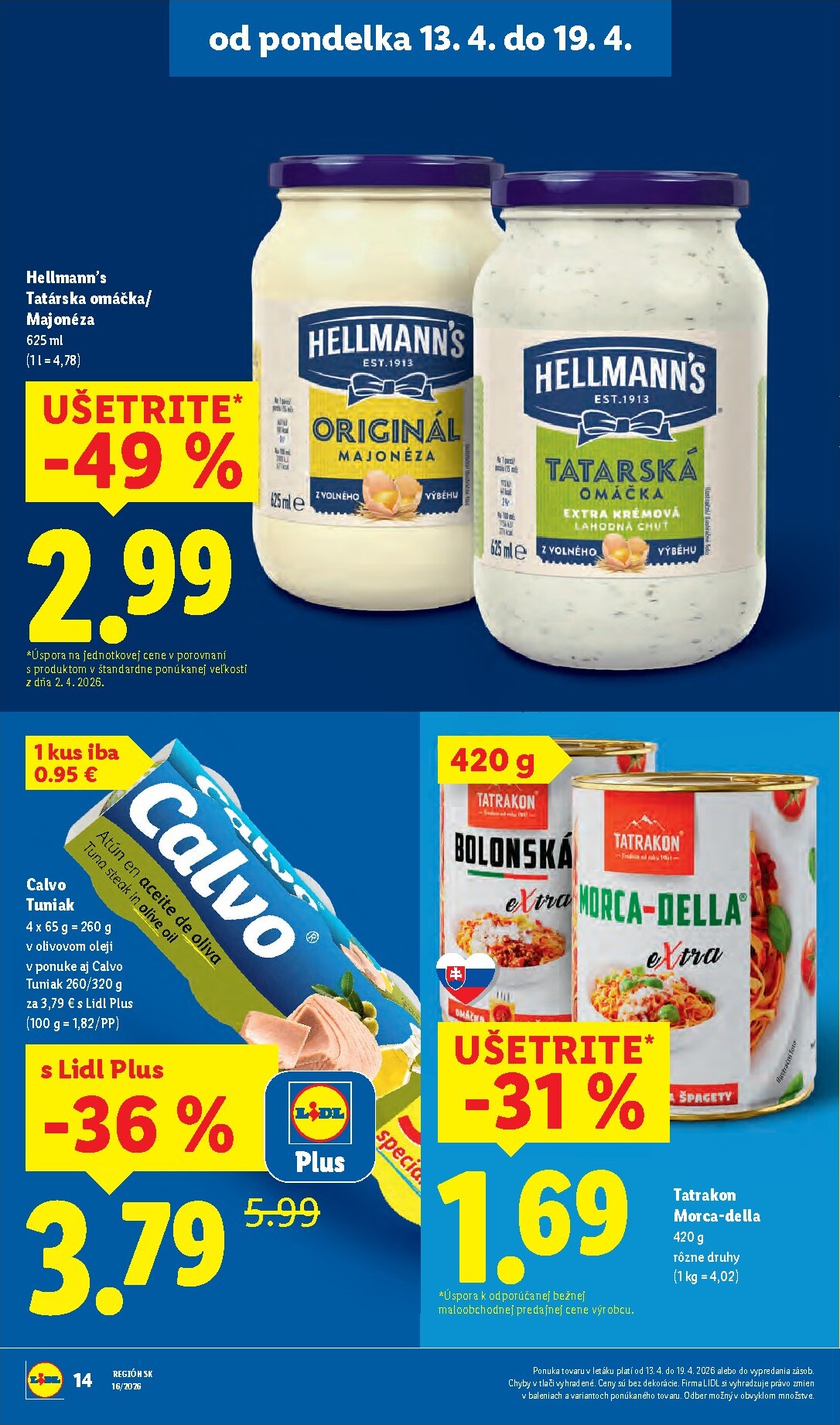 lidl - Nový leták Lidl platný od pondelka, 13.04.2026 do nedele, 19.04.2026 - page: 16